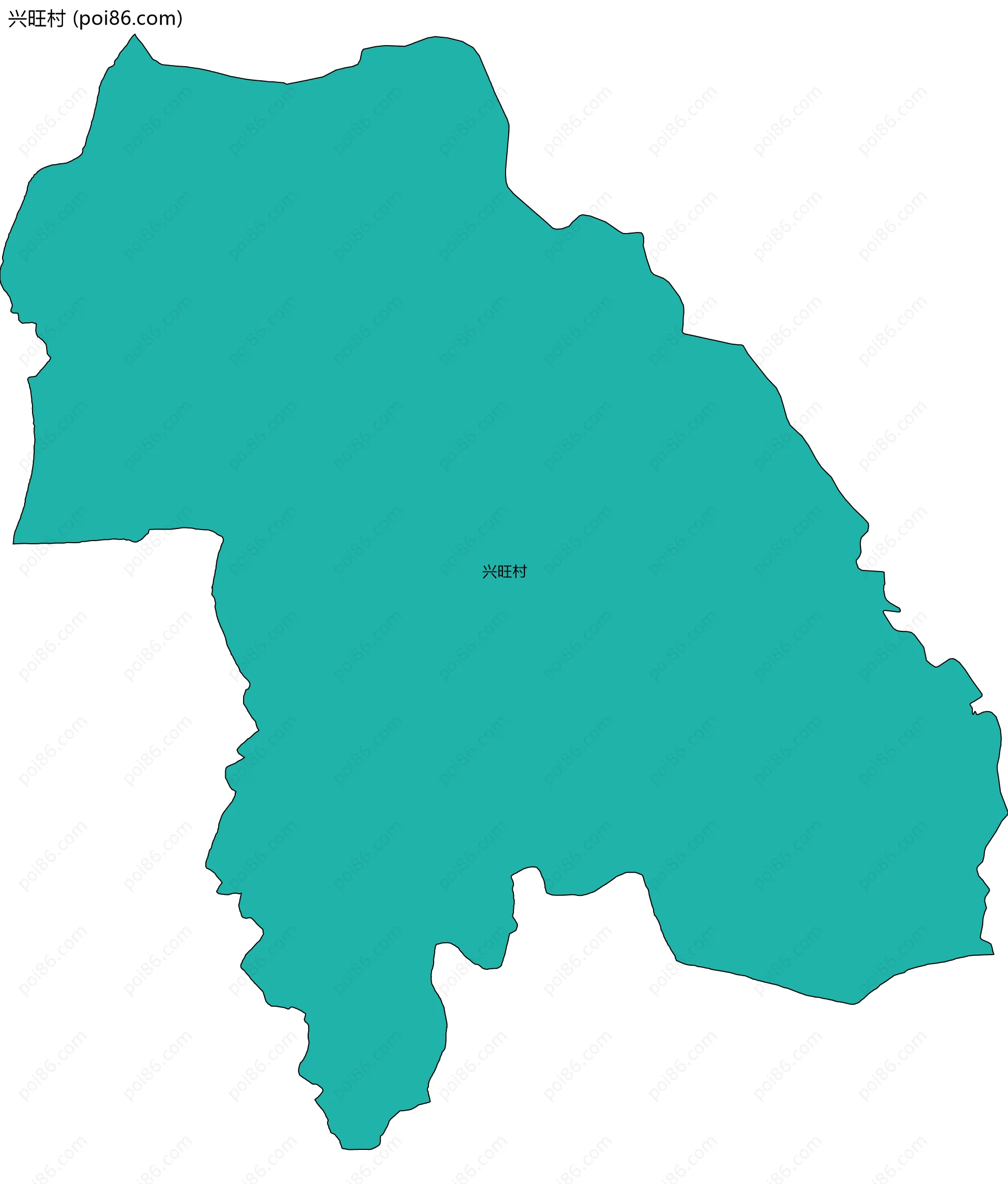 兴旺村边界地图