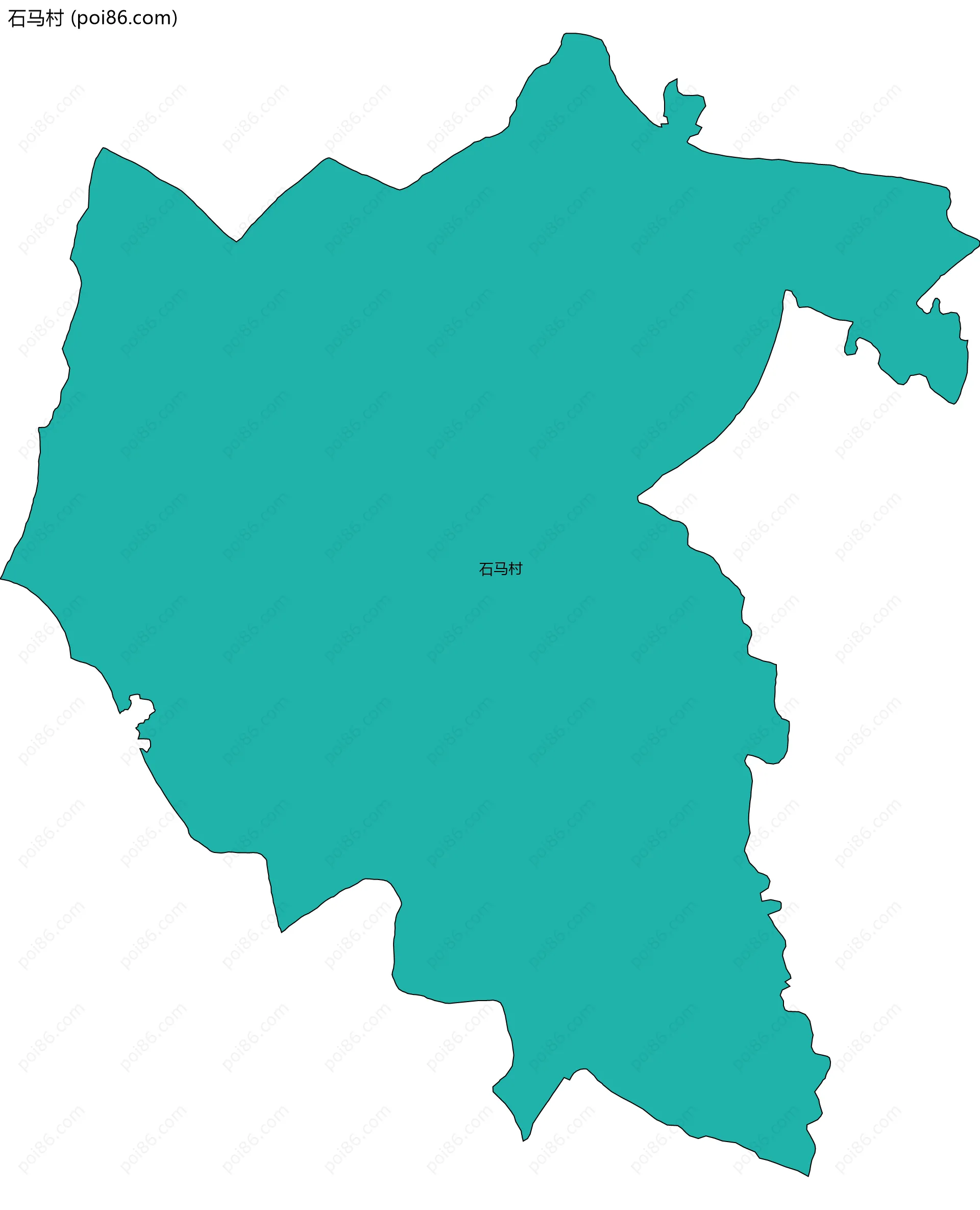 石马村边界地图