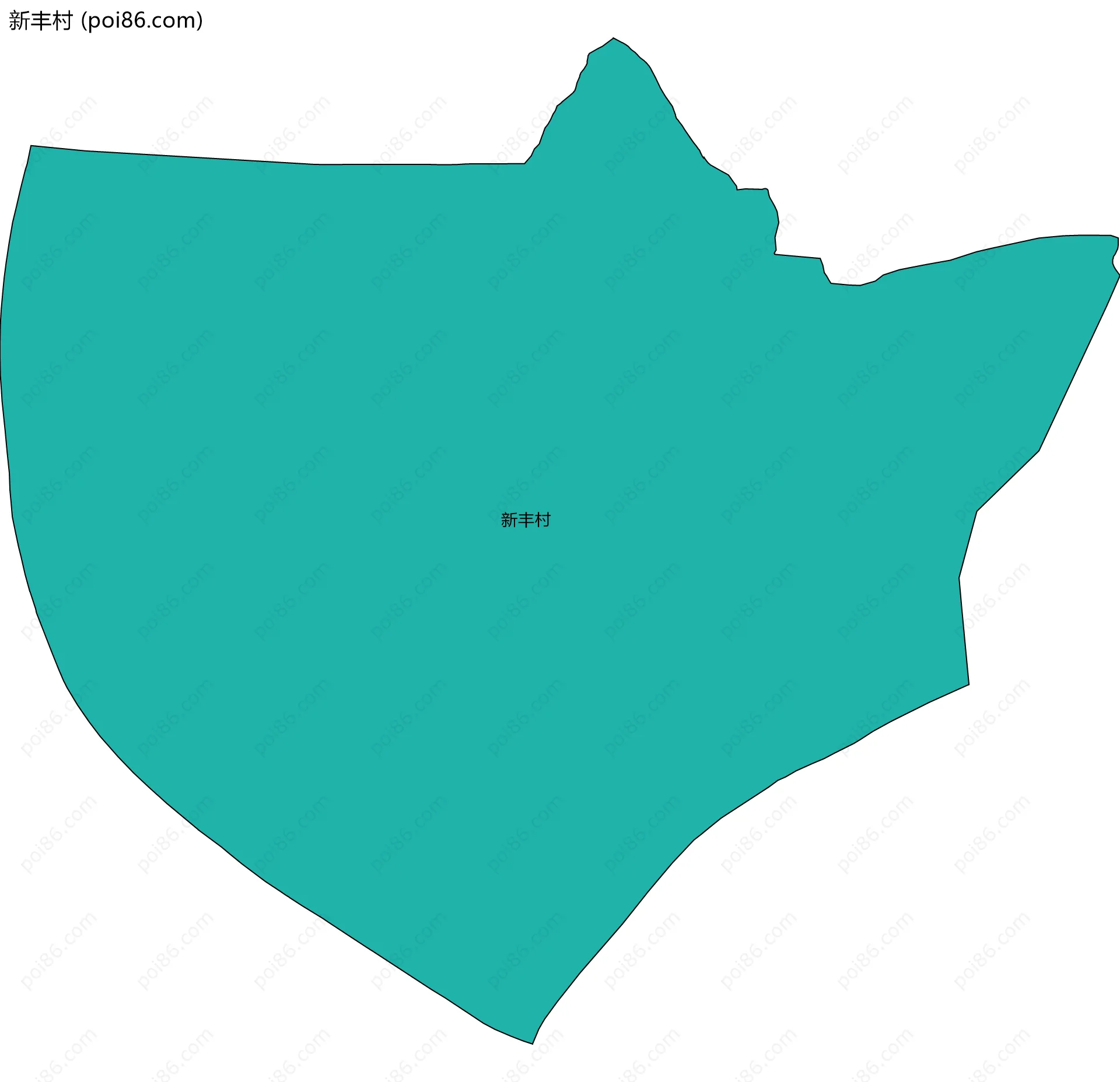 新丰村边界地图