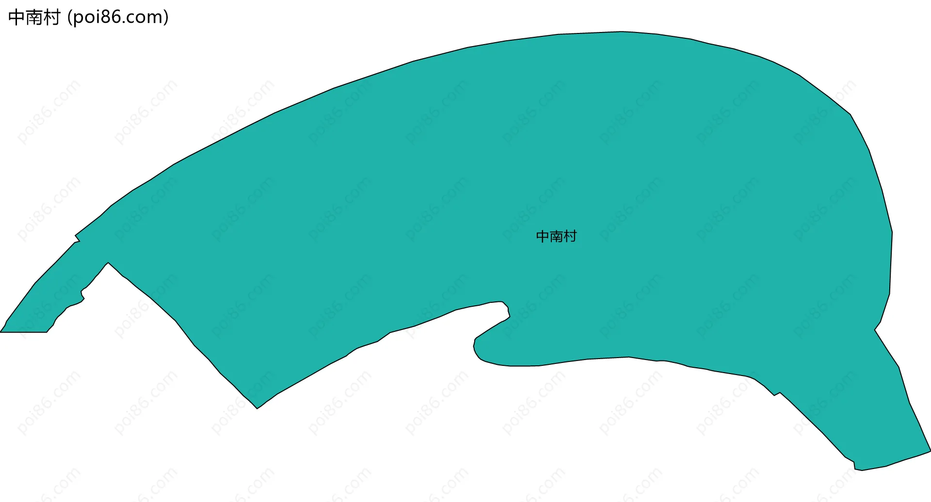 中南村边界地图