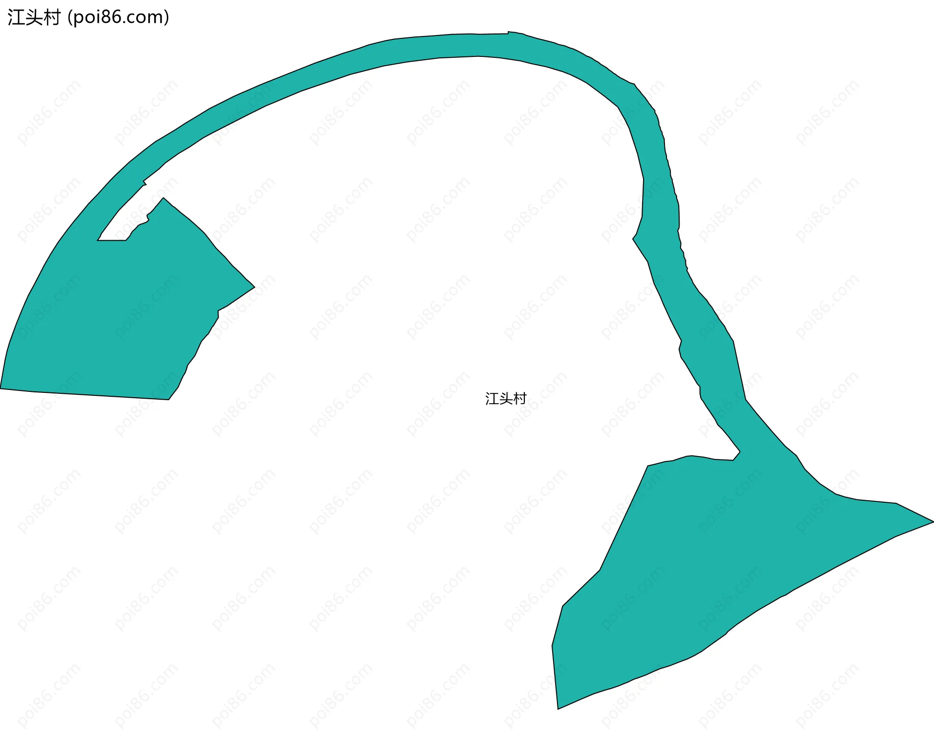 江头村边界地图