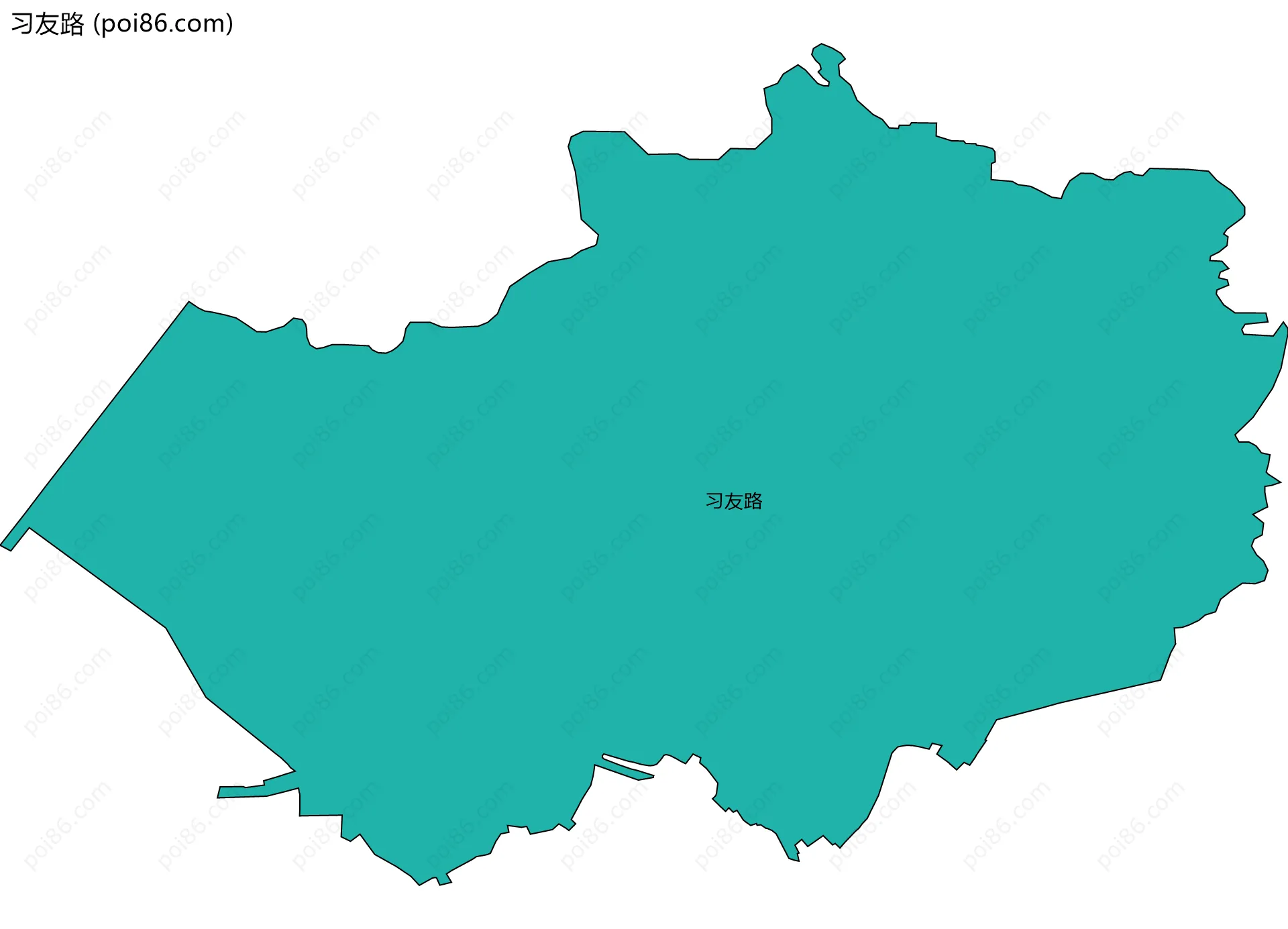 习友路边界地图