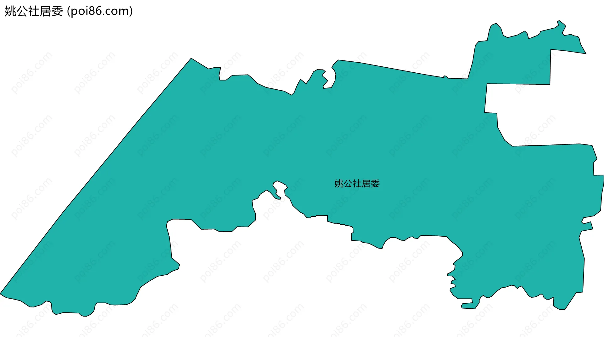姚公社居委边界地图