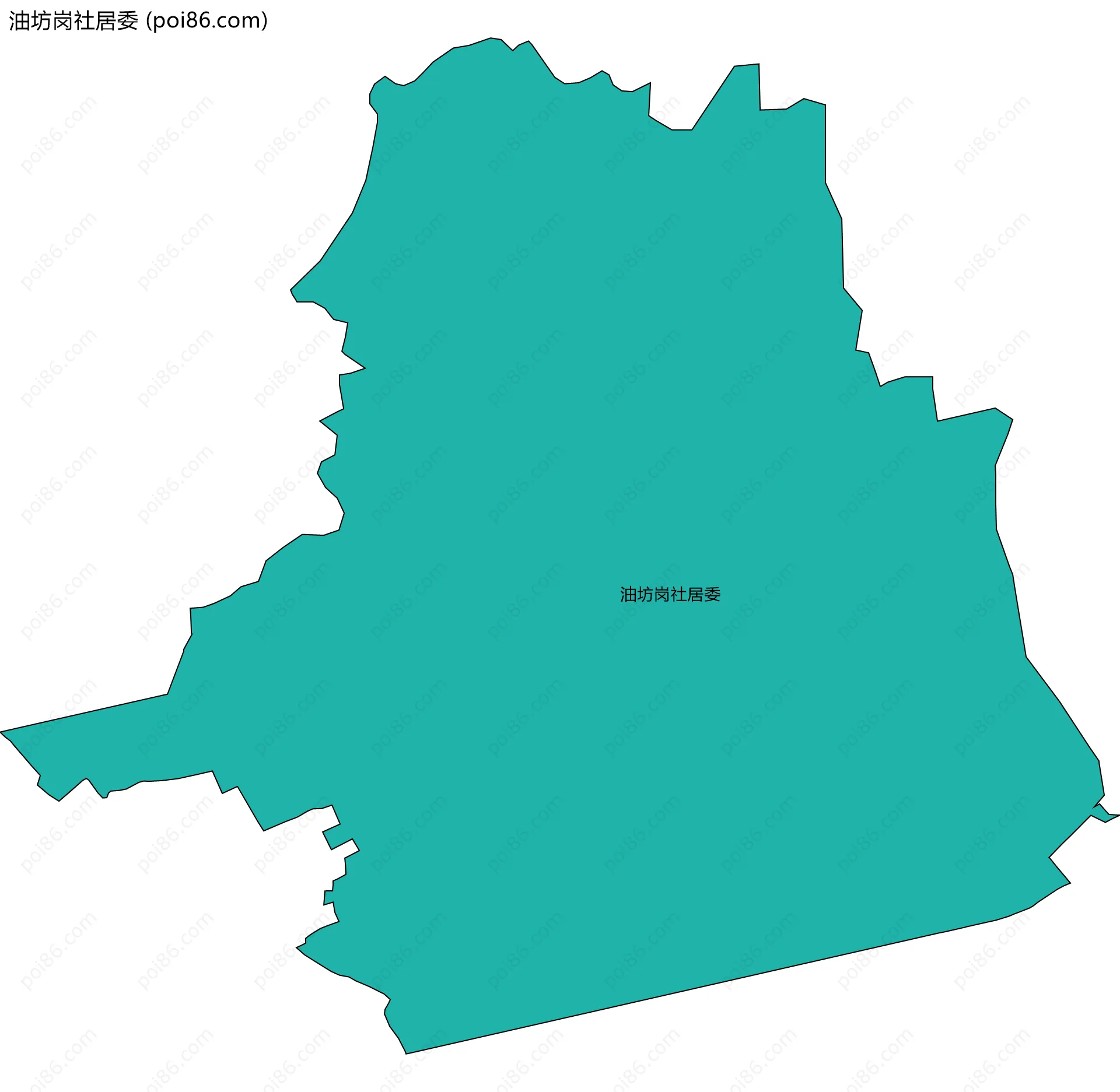 油坊岗社居委边界地图