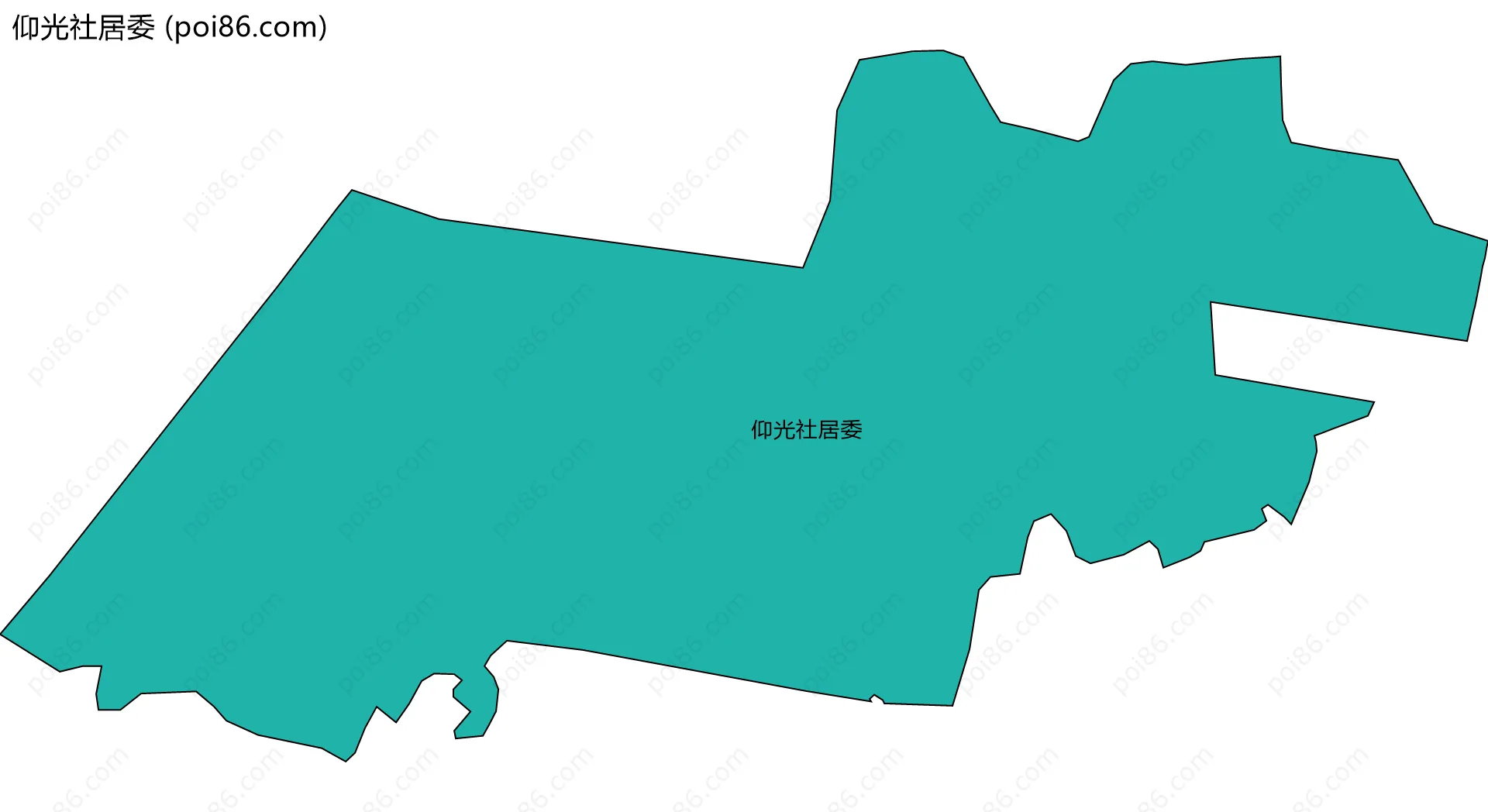仰光社居委边界地图