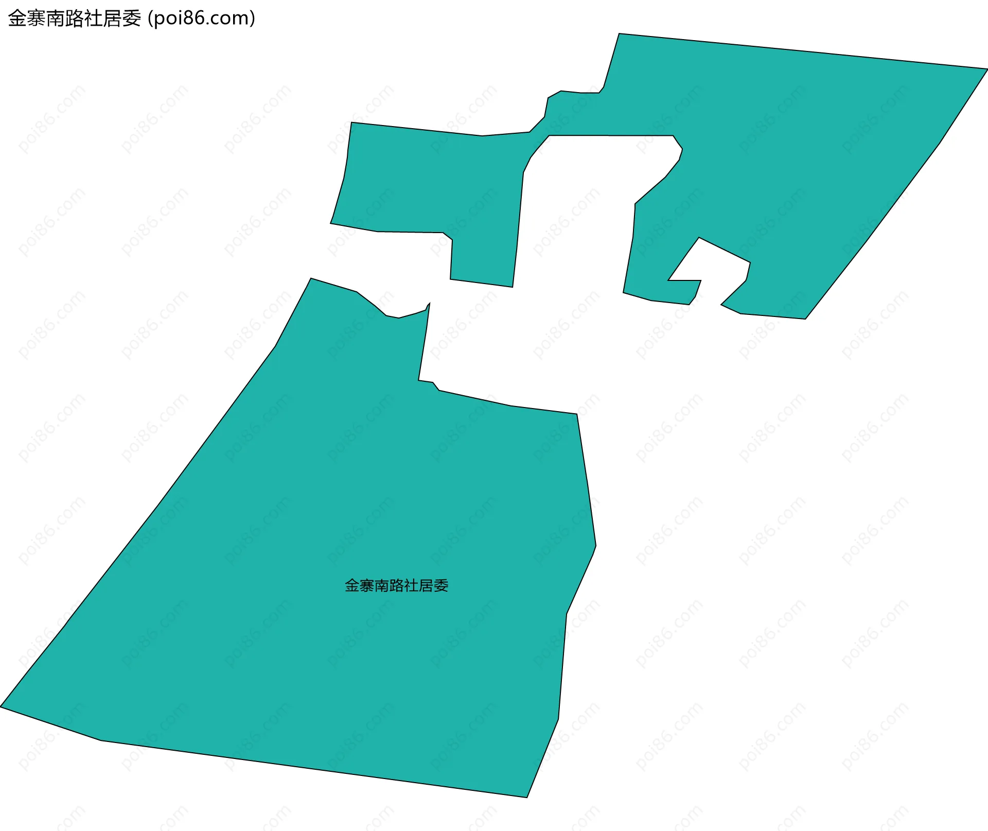 金寨南路社居委边界地图