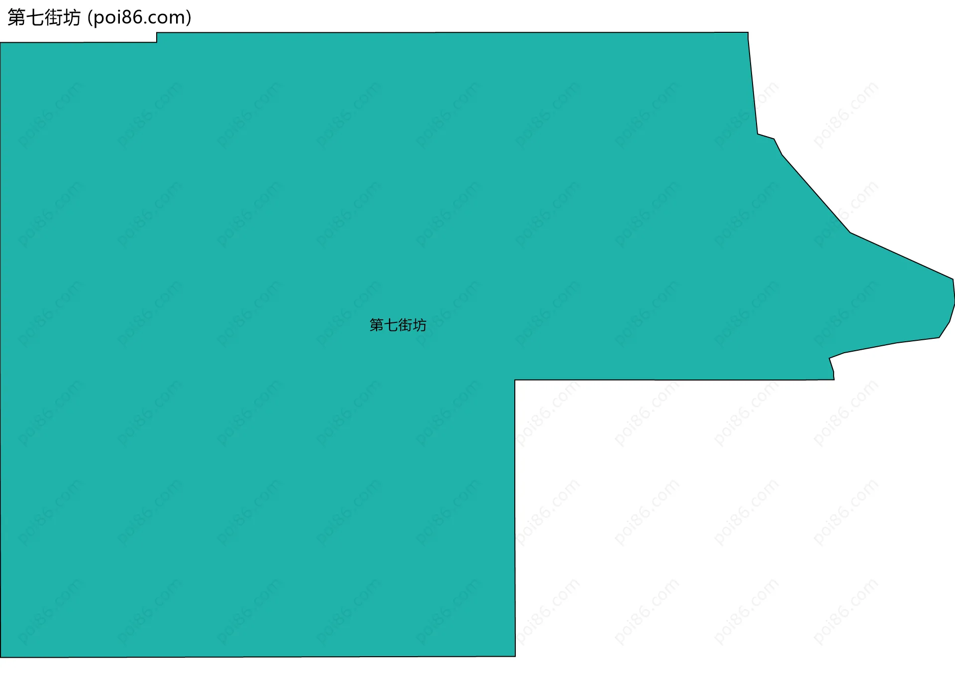 第七街坊边界地图