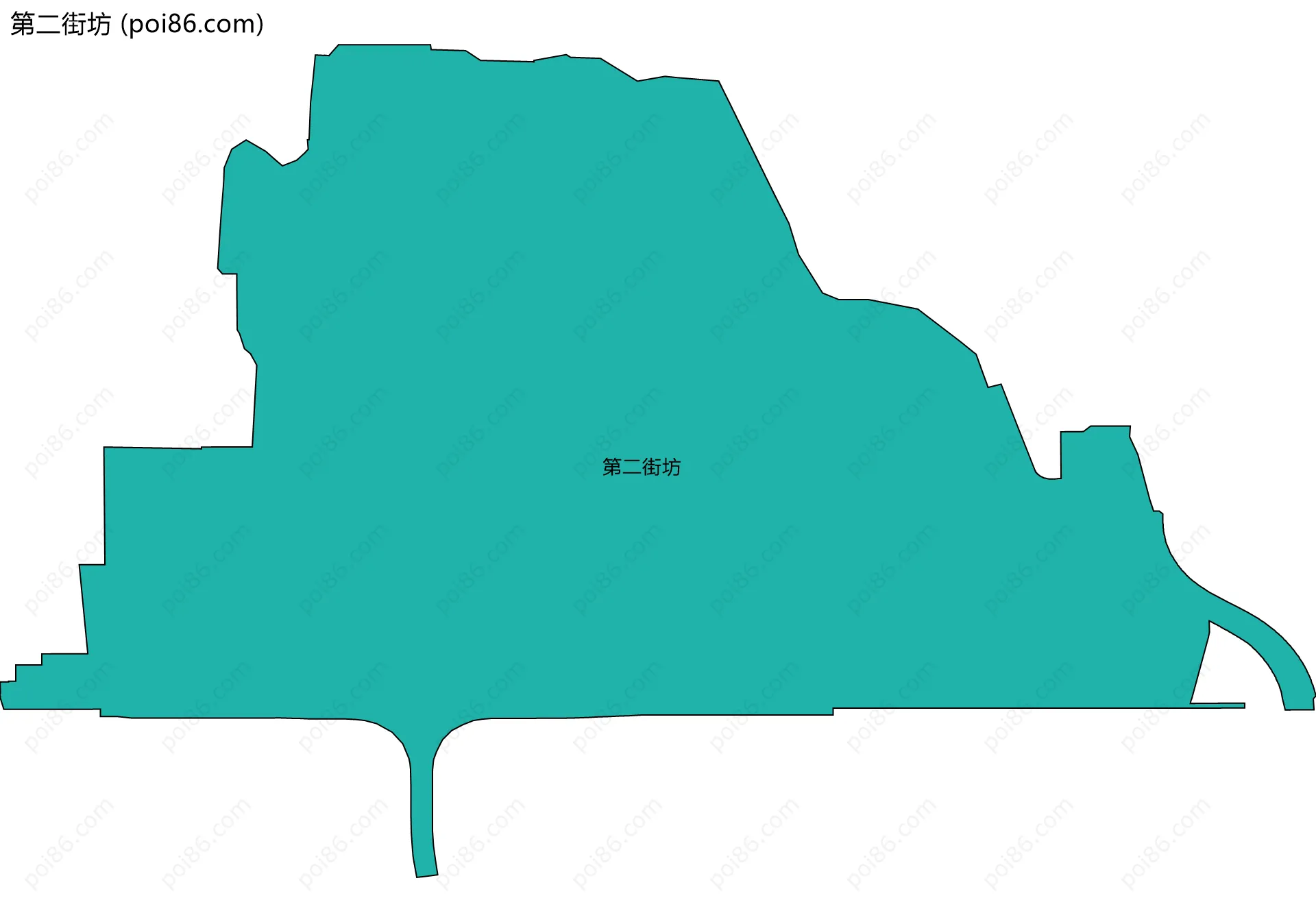 第二街坊边界地图