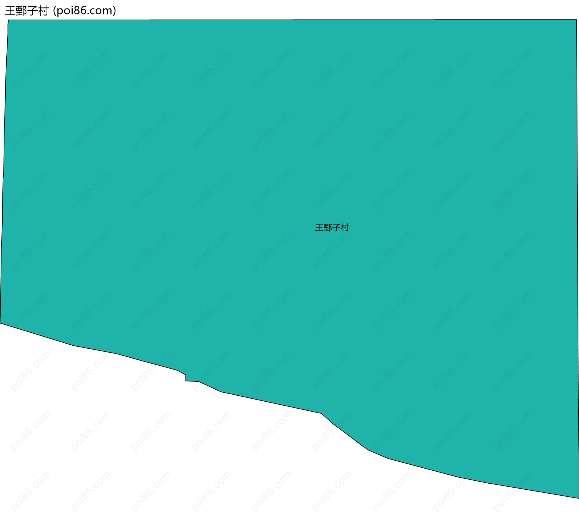 王鄄子村边界地图