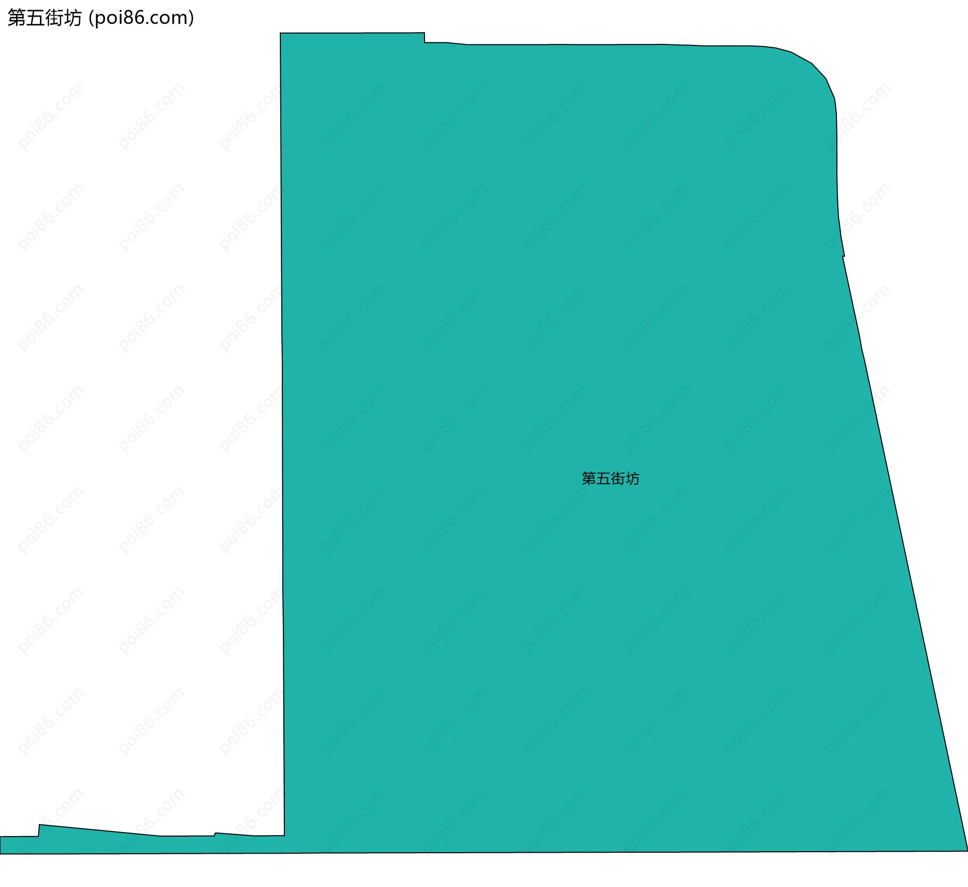 第五街坊边界地图