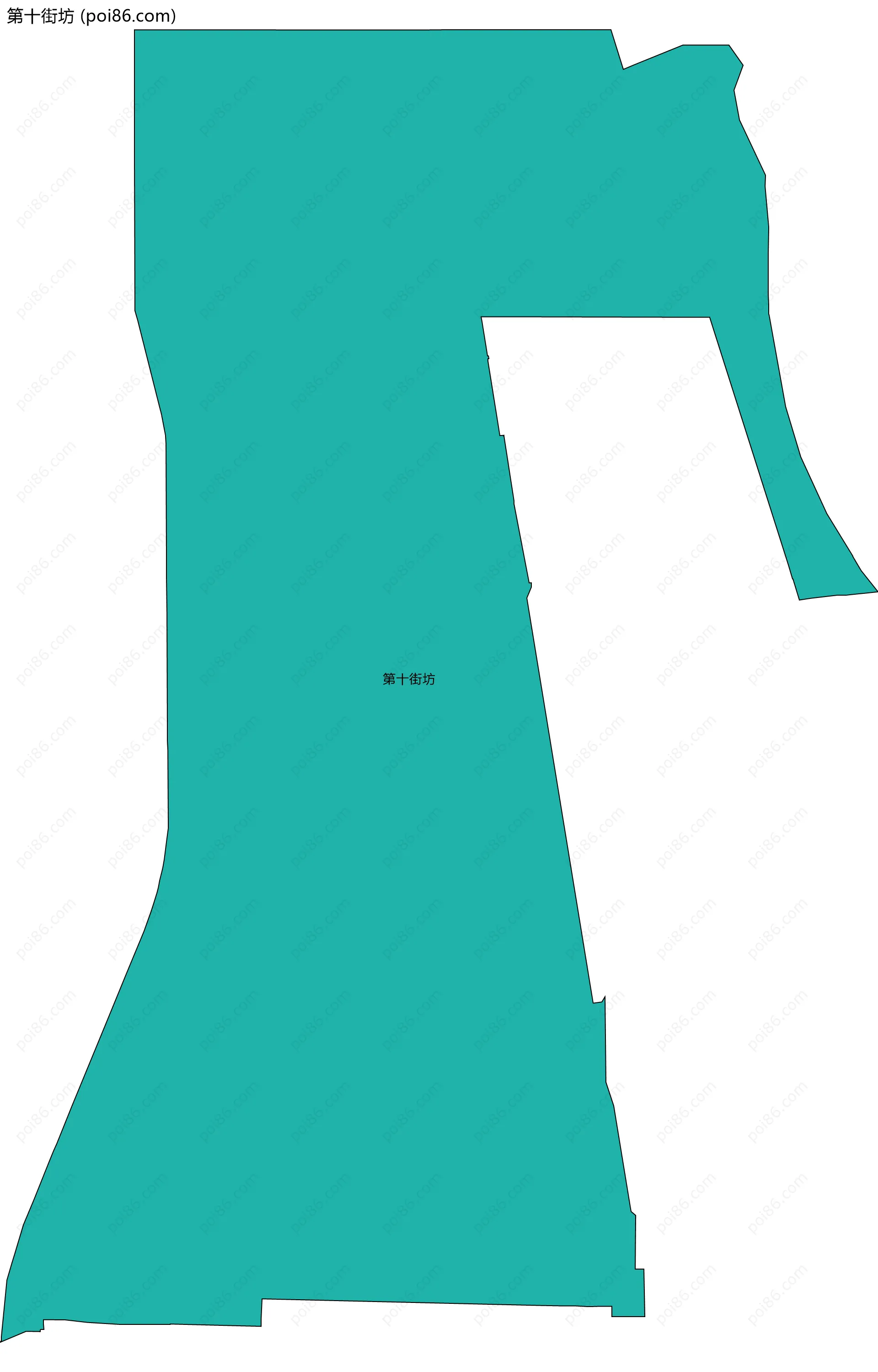 第十街坊边界地图