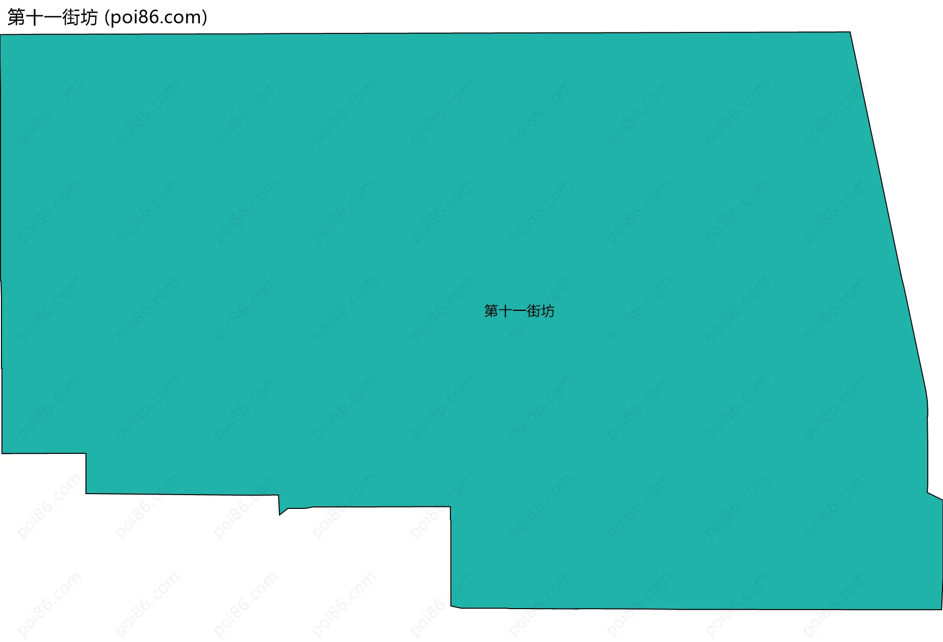 第十一街坊边界地图