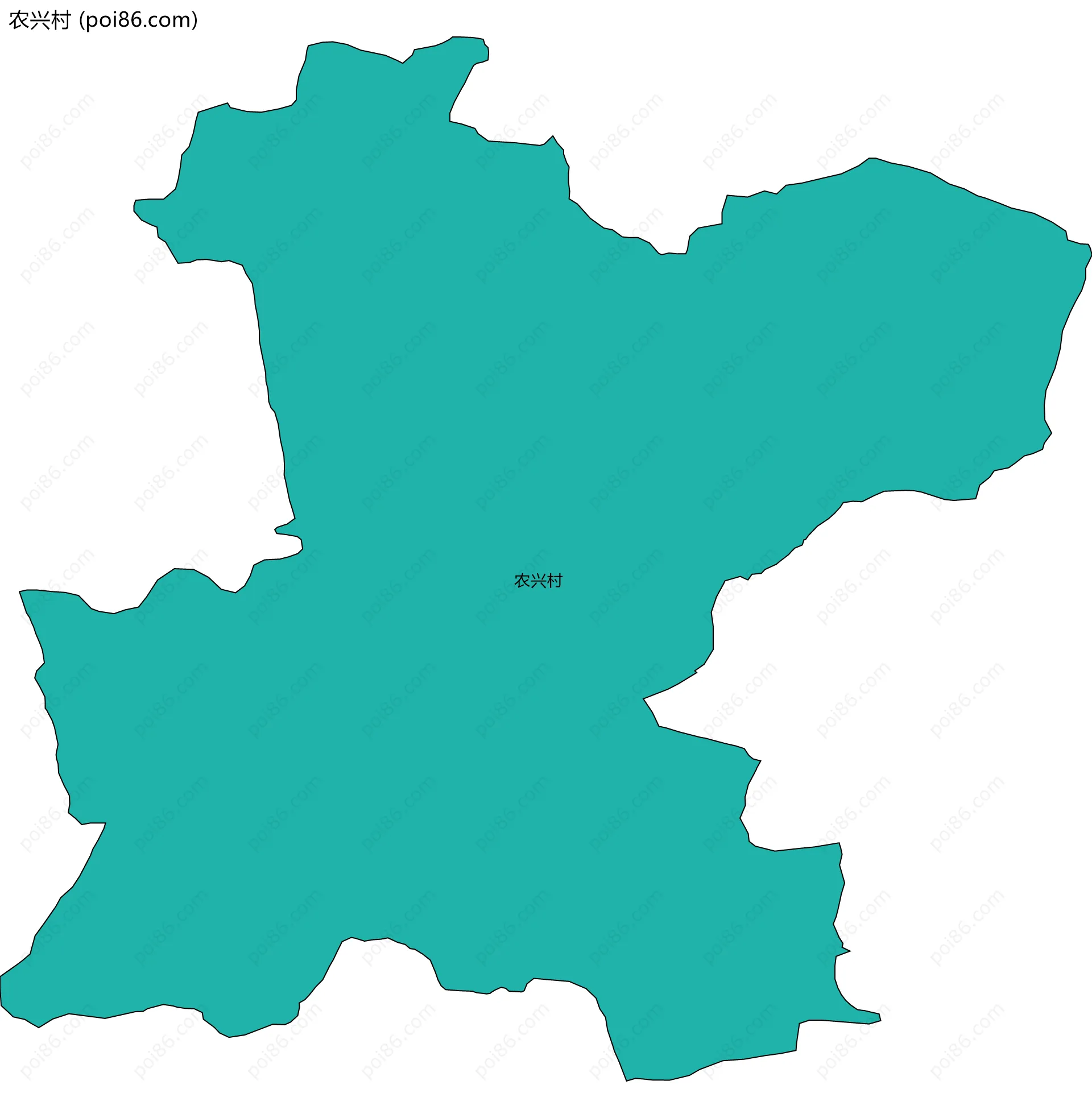 农兴村边界地图