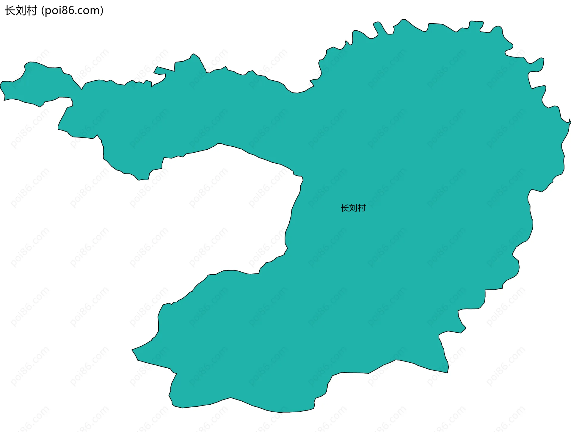 长刘村边界地图