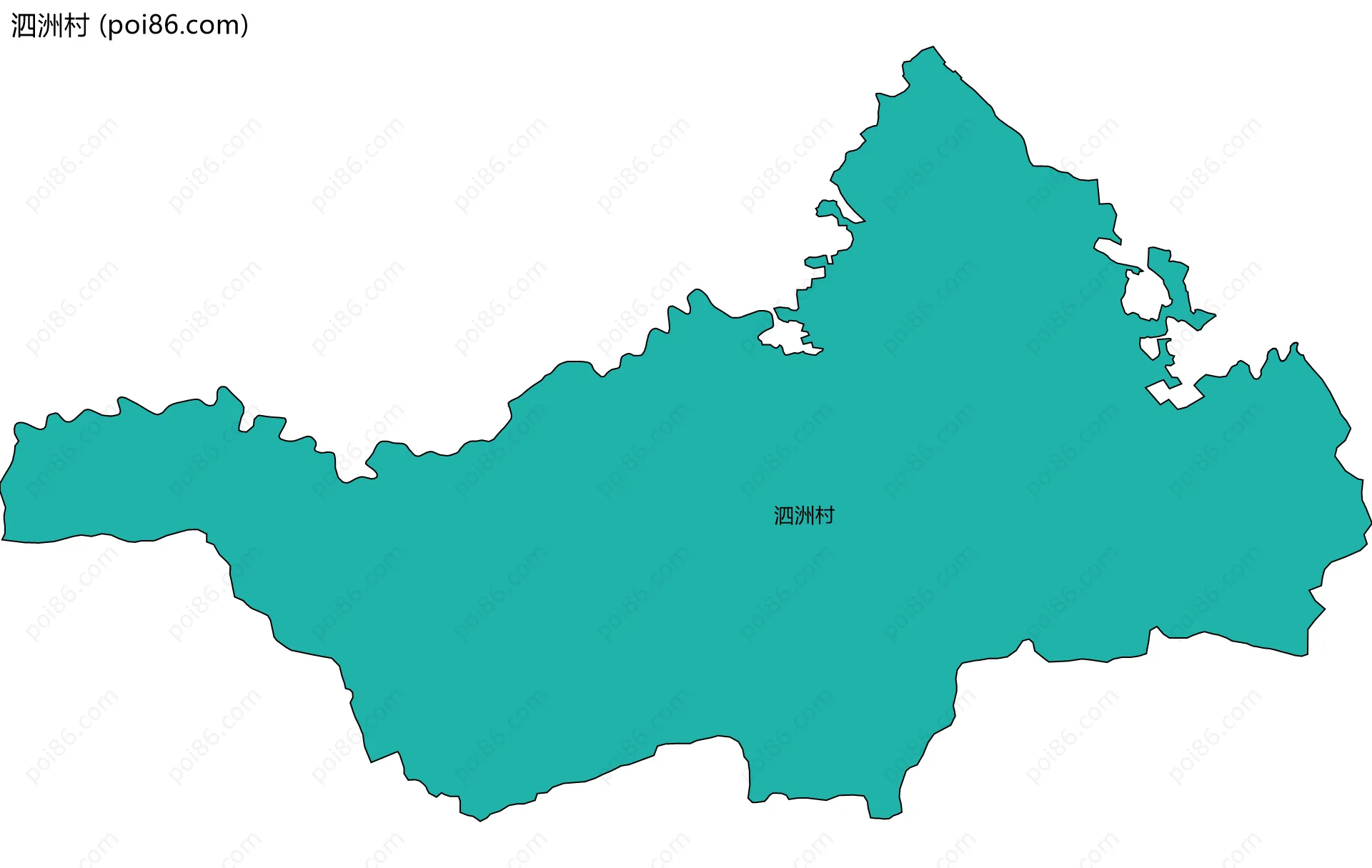 泗洲村边界地图