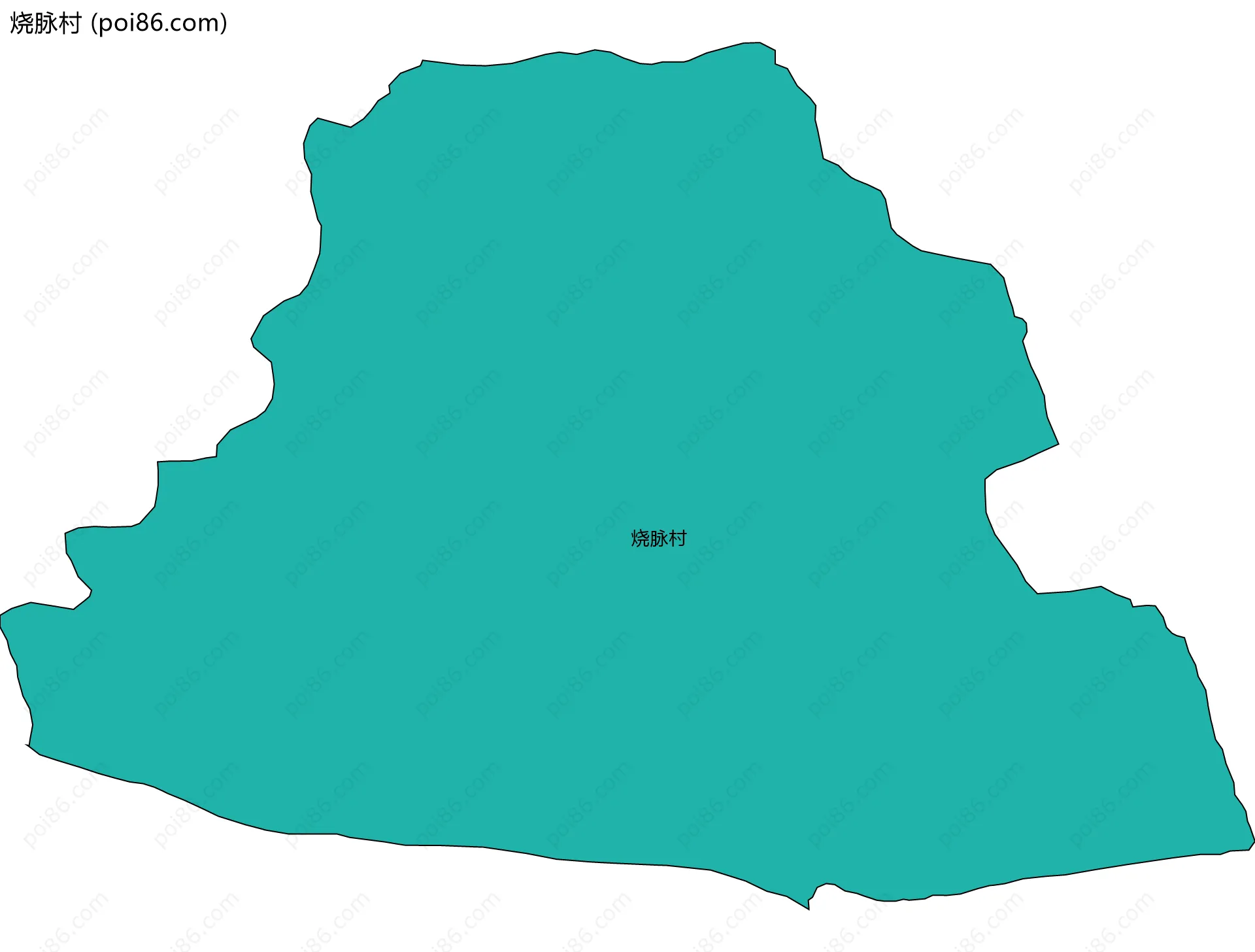 烧脉村边界地图