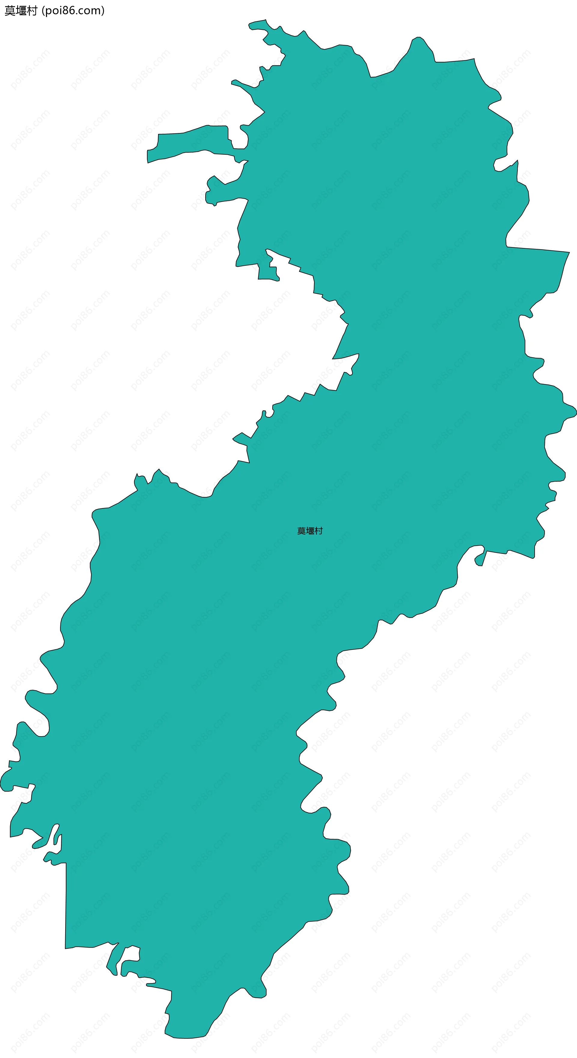 莫堰村边界地图