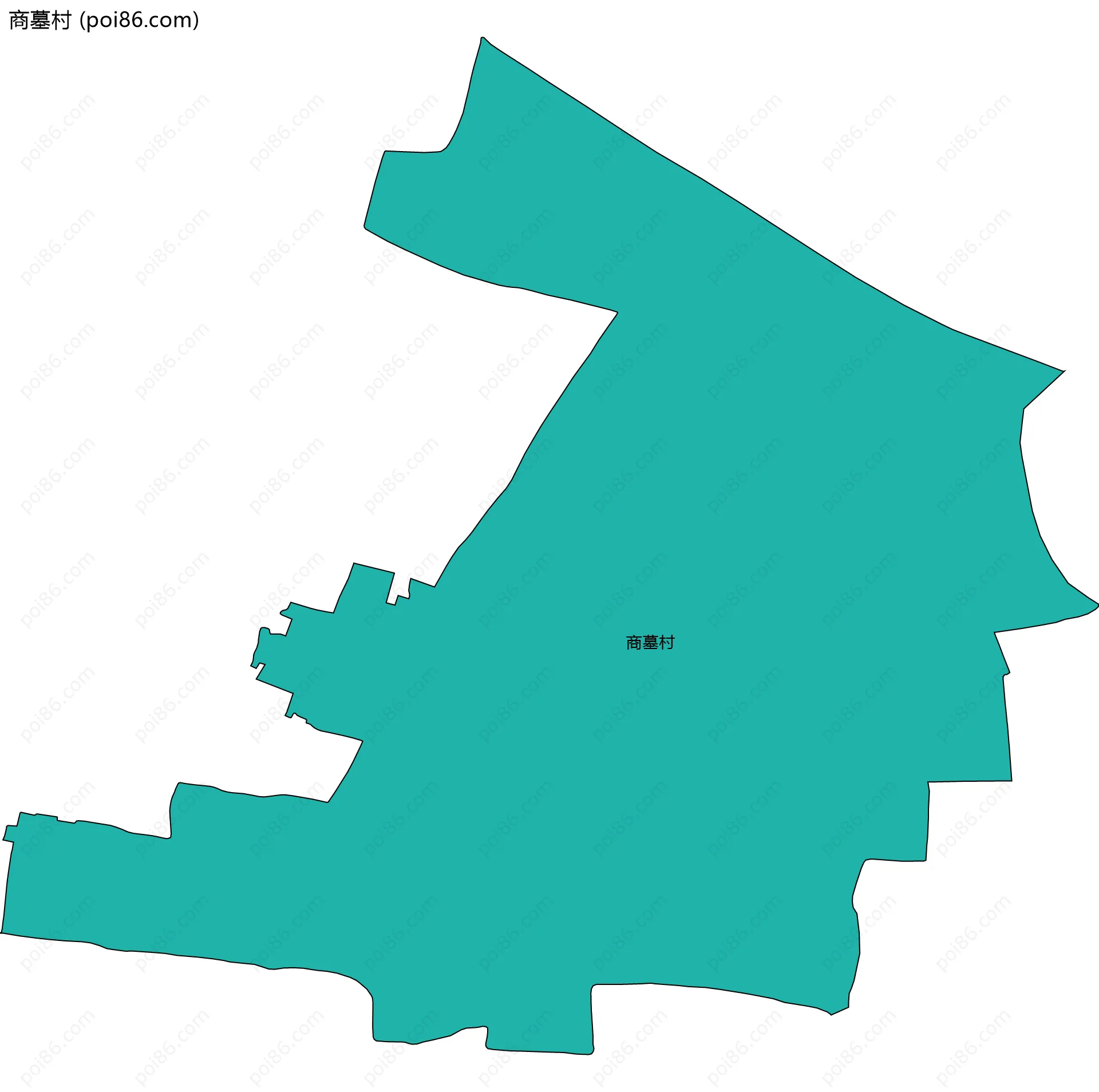 商墓村边界地图