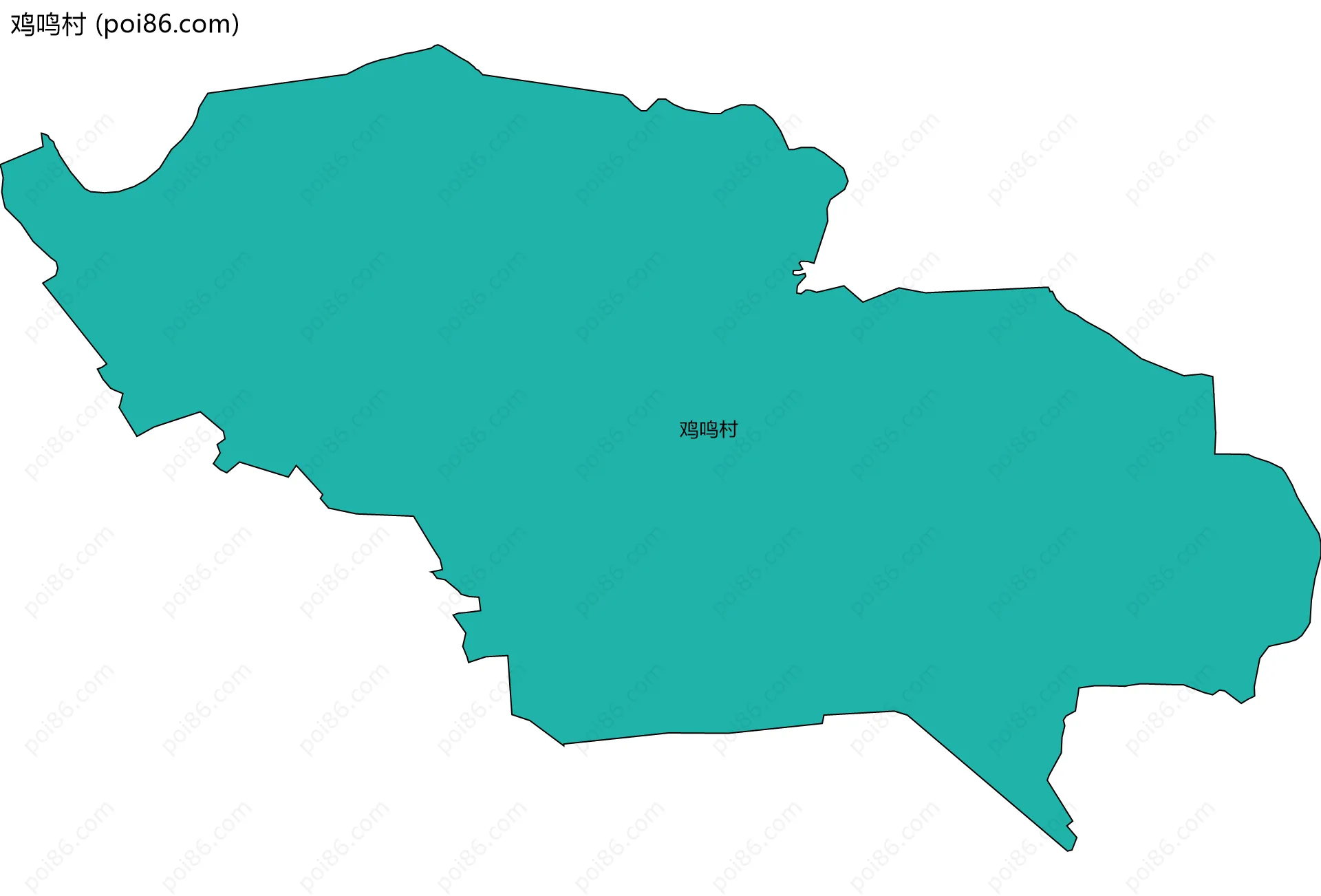 鸡鸣村边界地图