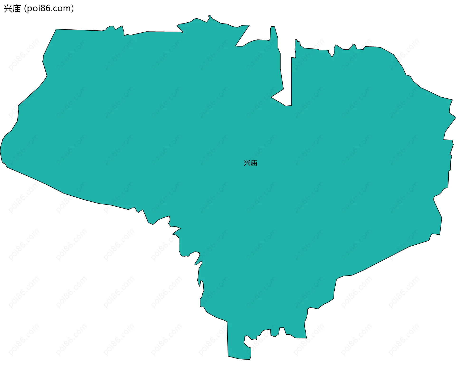 兴庙边界地图