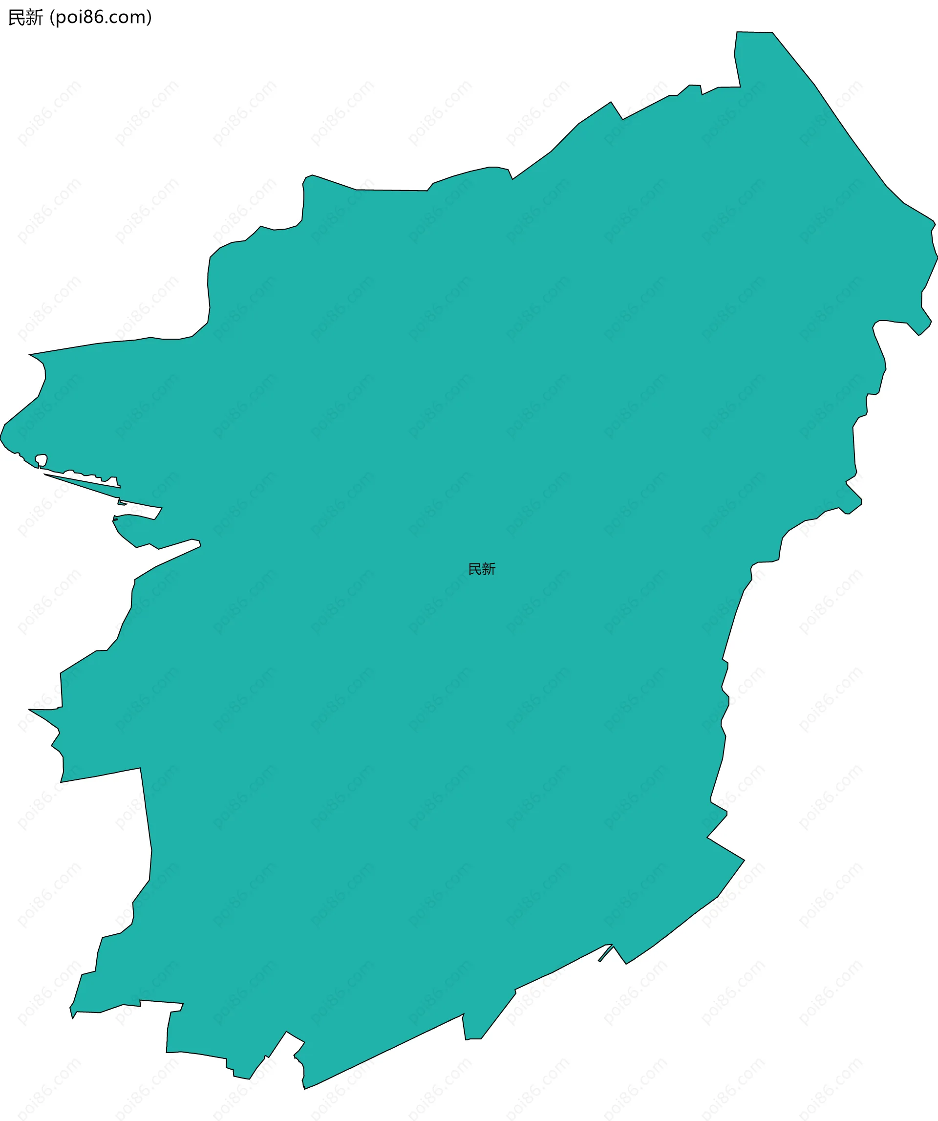 民新边界地图