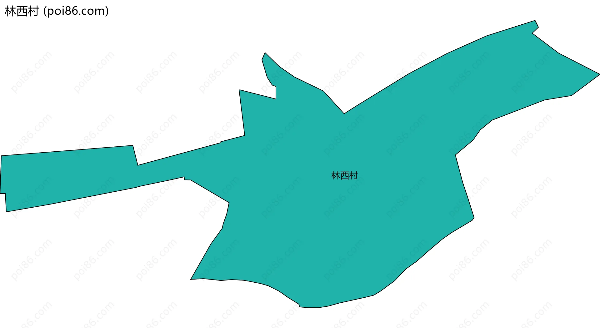 林西村边界地图