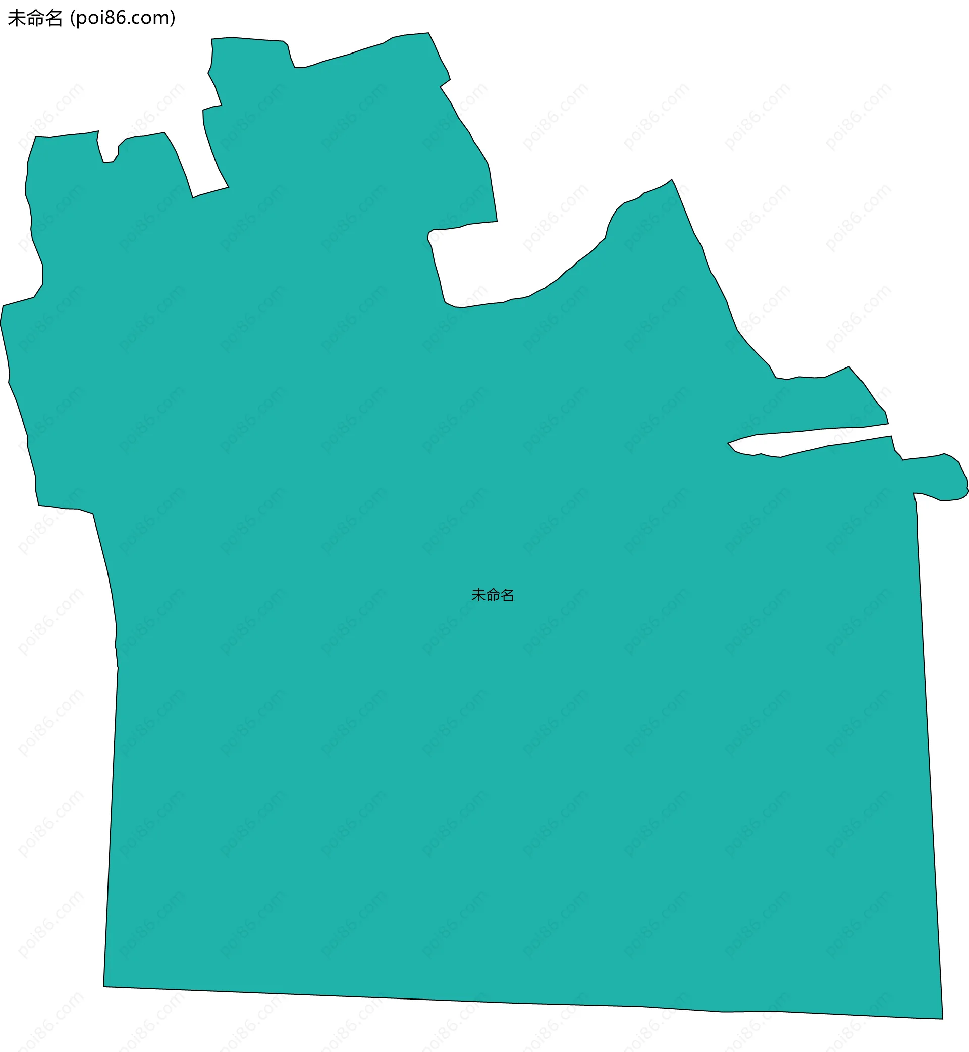 未命名边界地图