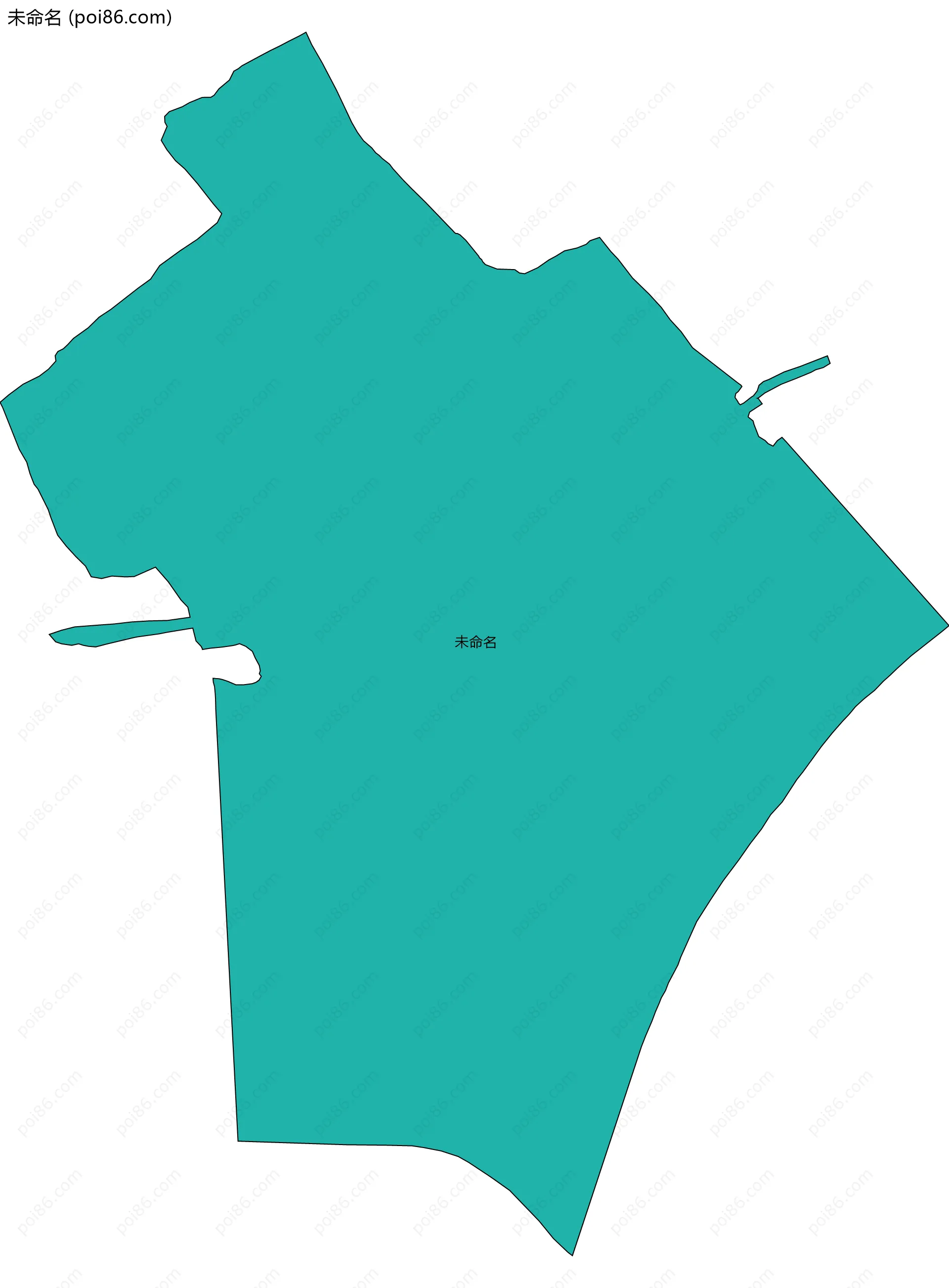 未命名边界地图