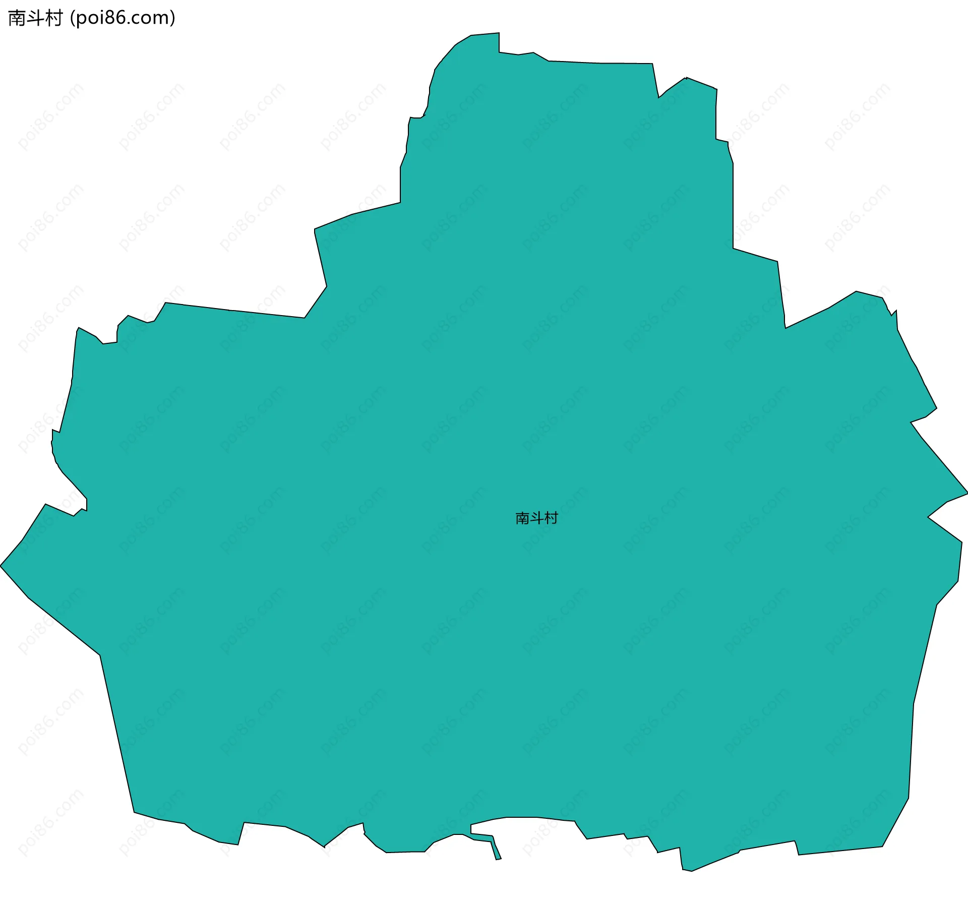 南斗村边界地图