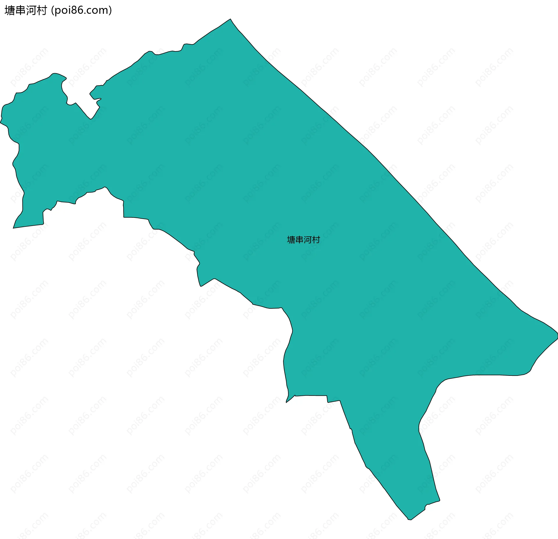 塘串河村边界地图