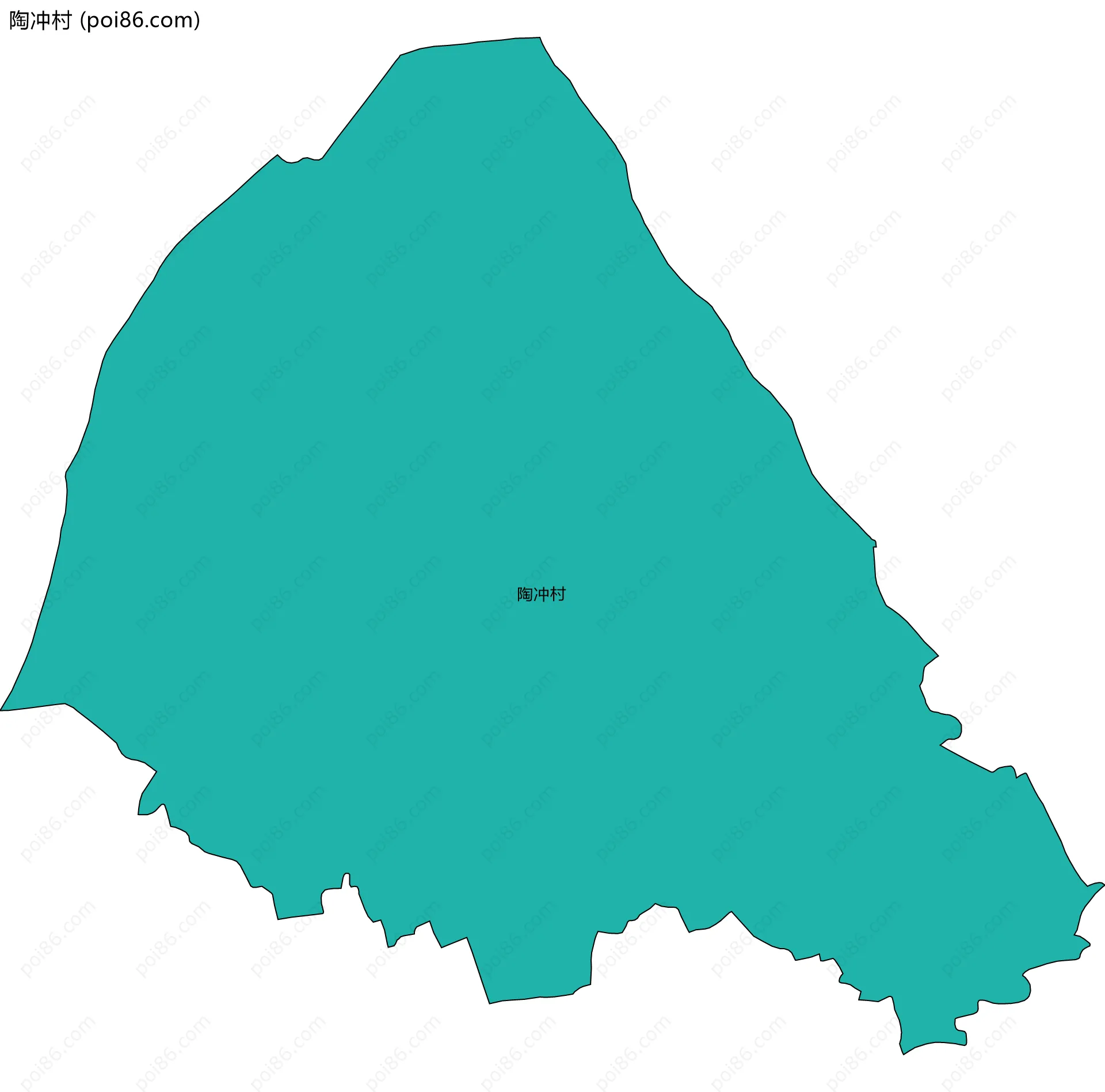 陶冲村边界地图