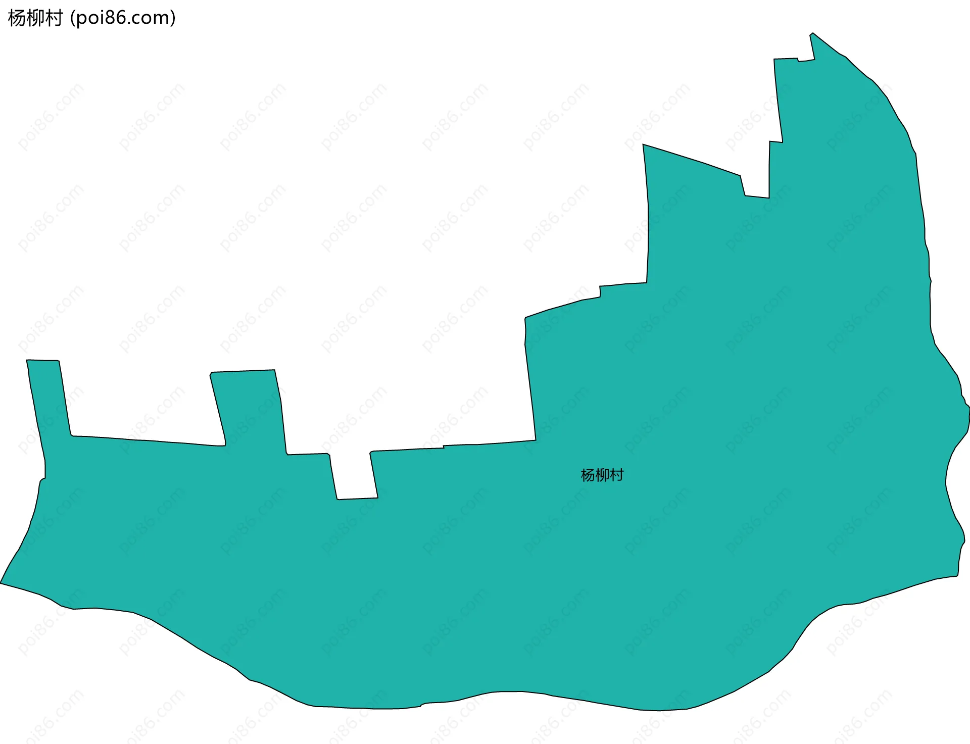 杨柳村边界地图