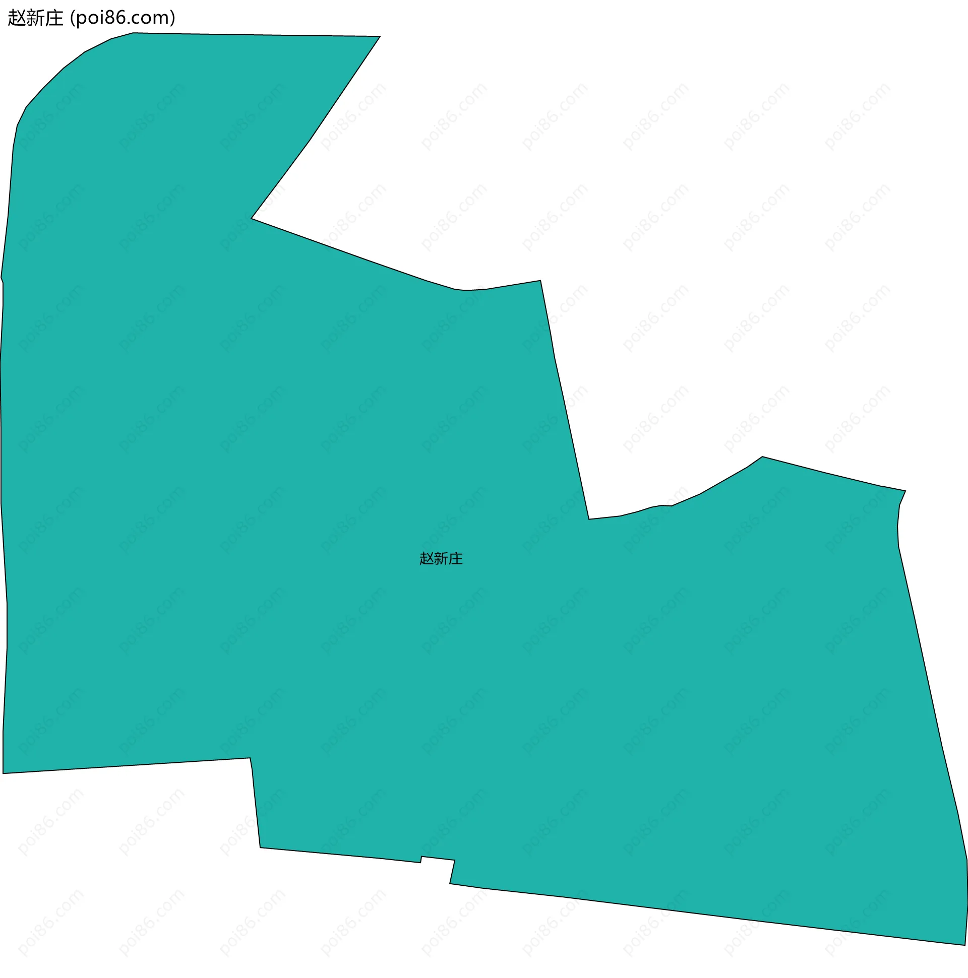 赵新庄边界地图