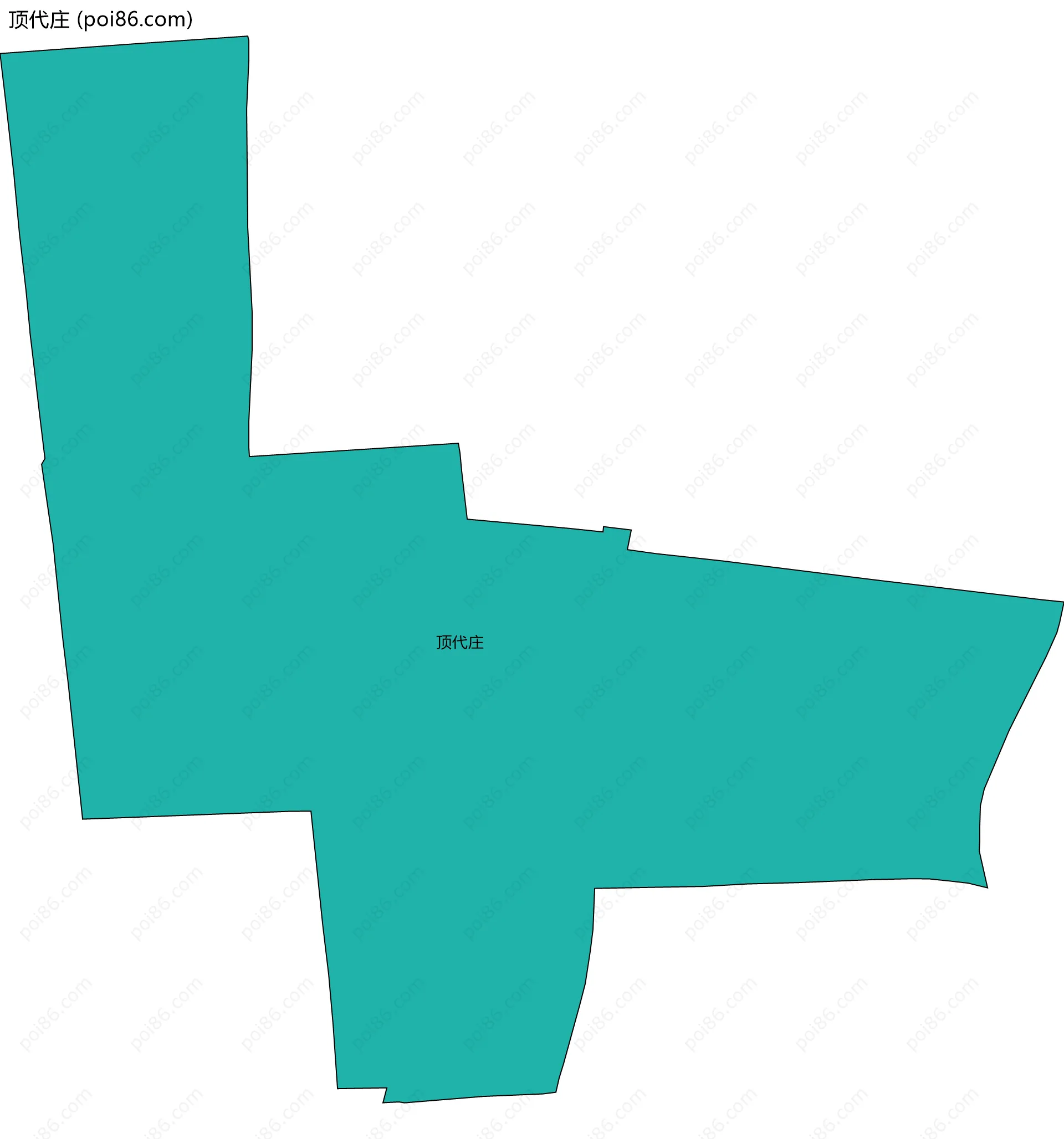 顶代庄边界地图