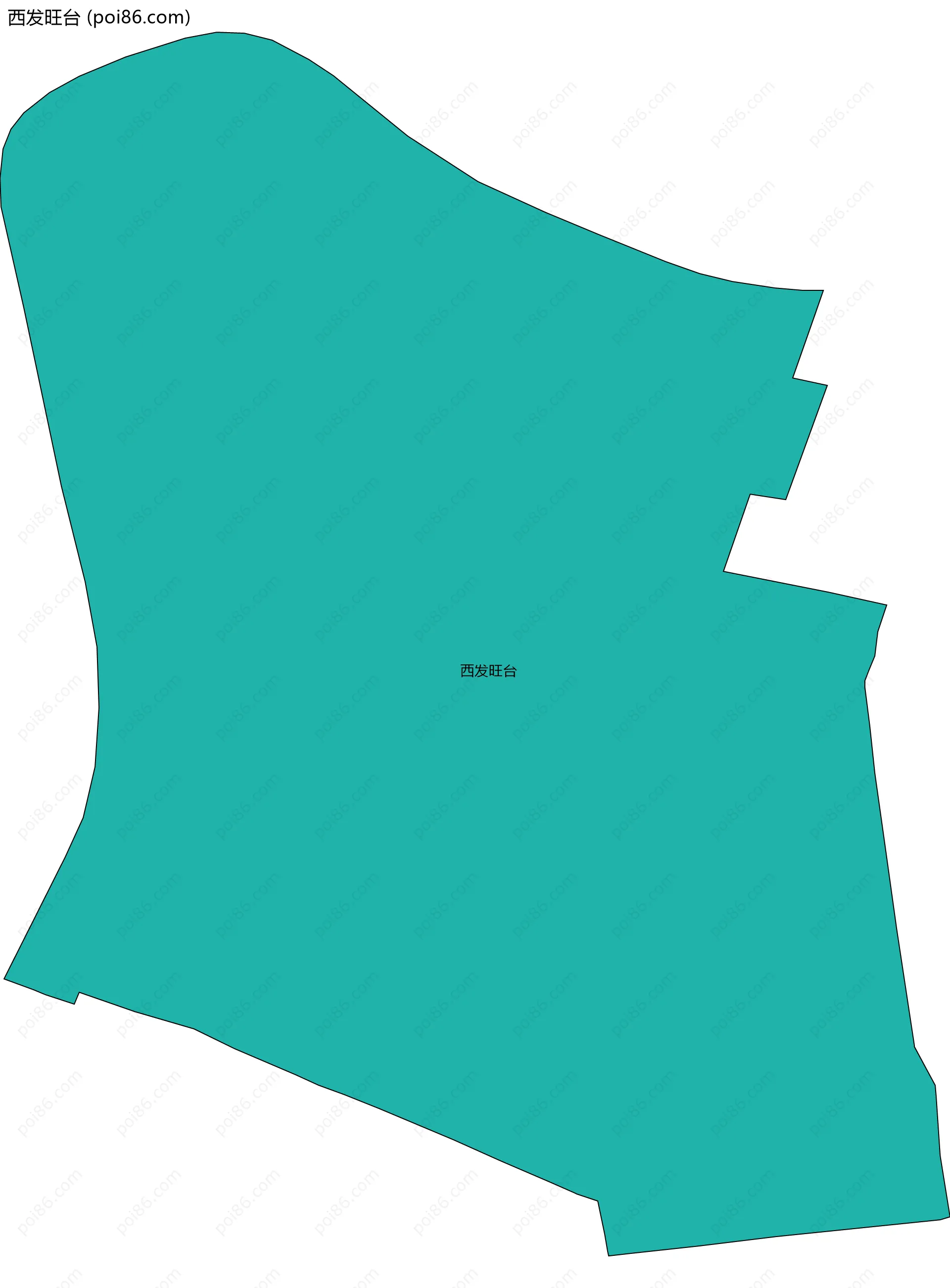 西发旺台边界地图