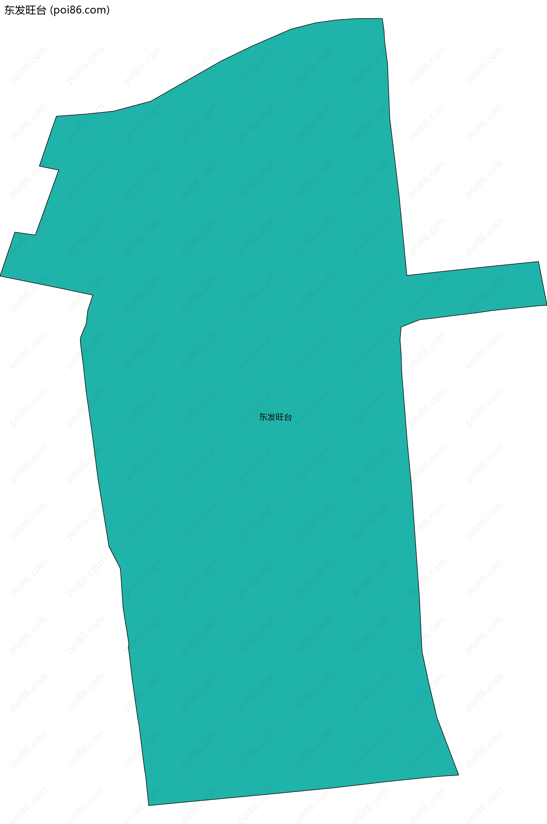 东发旺台边界地图