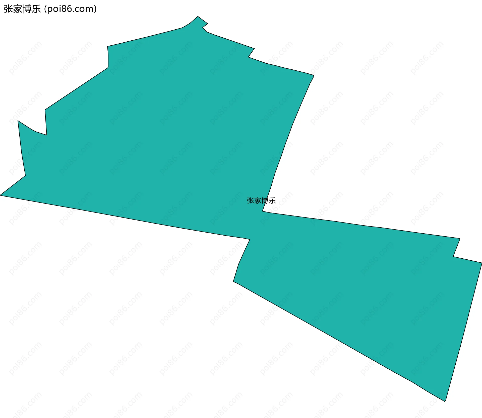 张家博乐边界地图