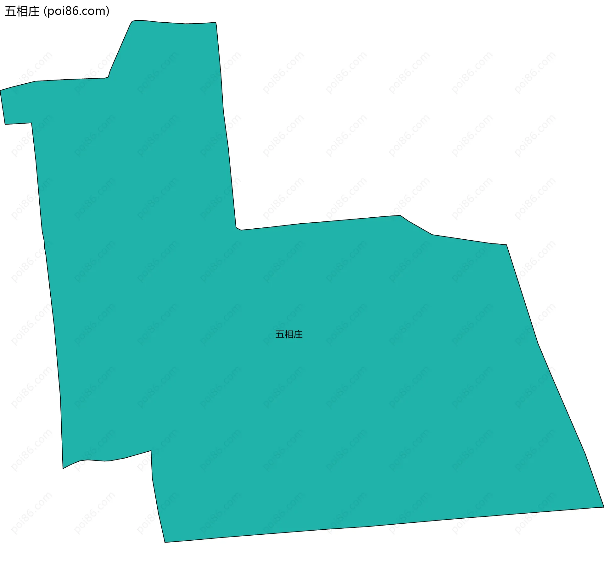 五相庄边界地图