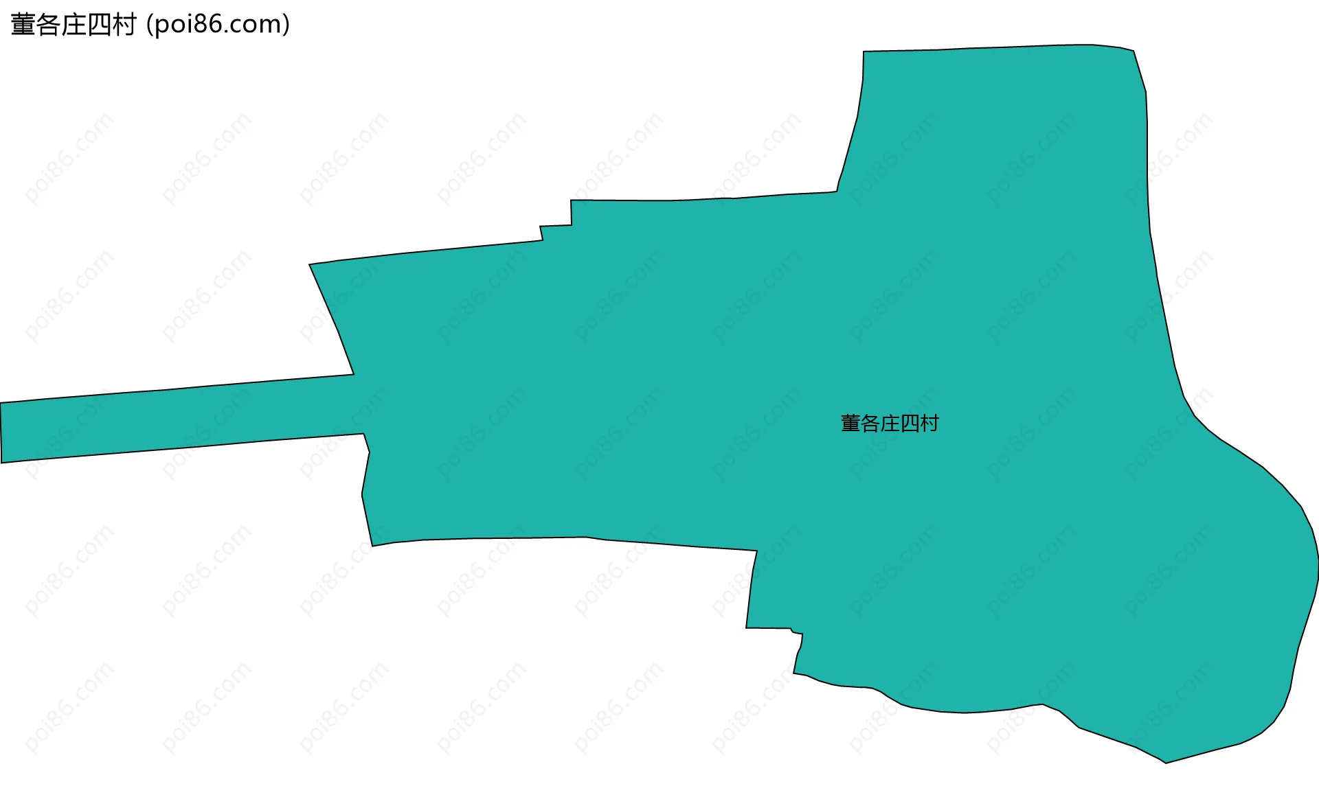 董各庄四村边界地图