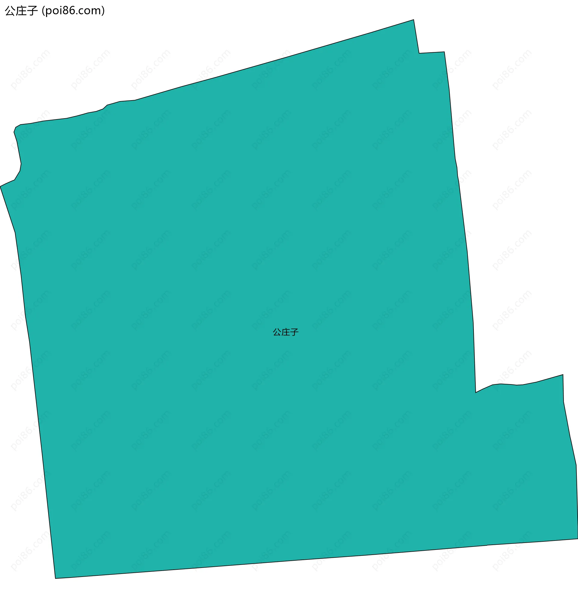 公庄子边界地图