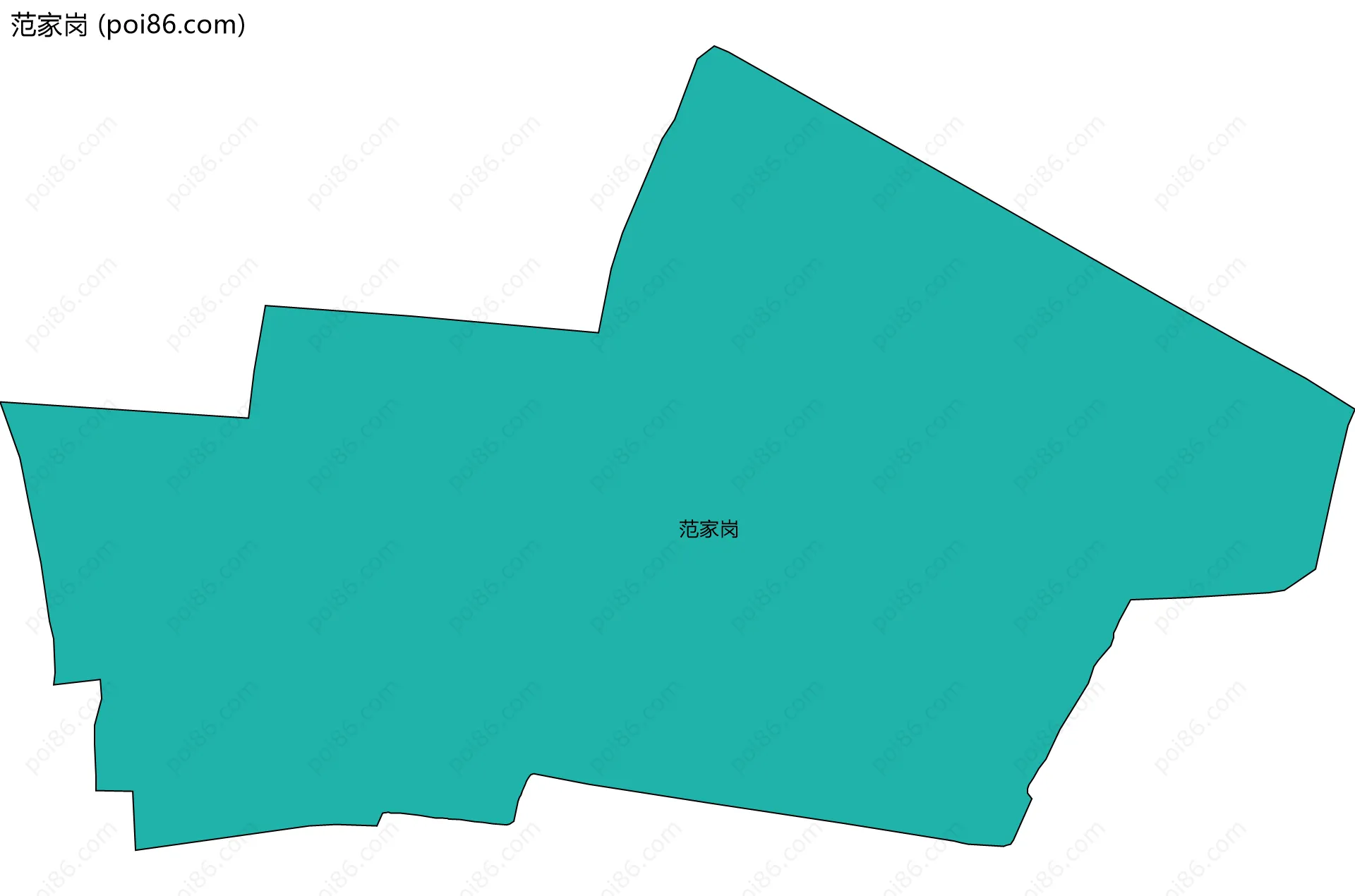 范家岗边界地图