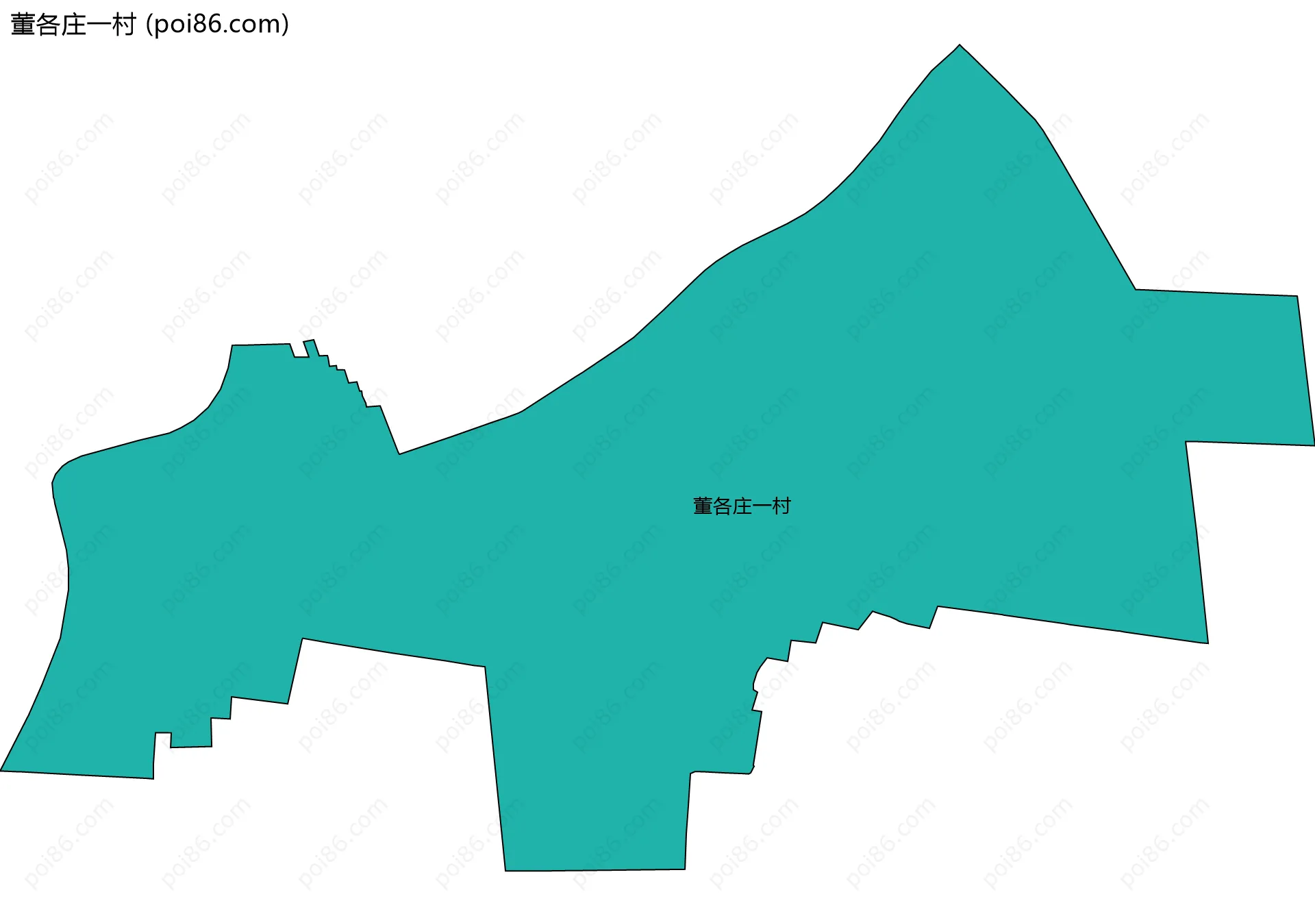 董各庄一村边界地图