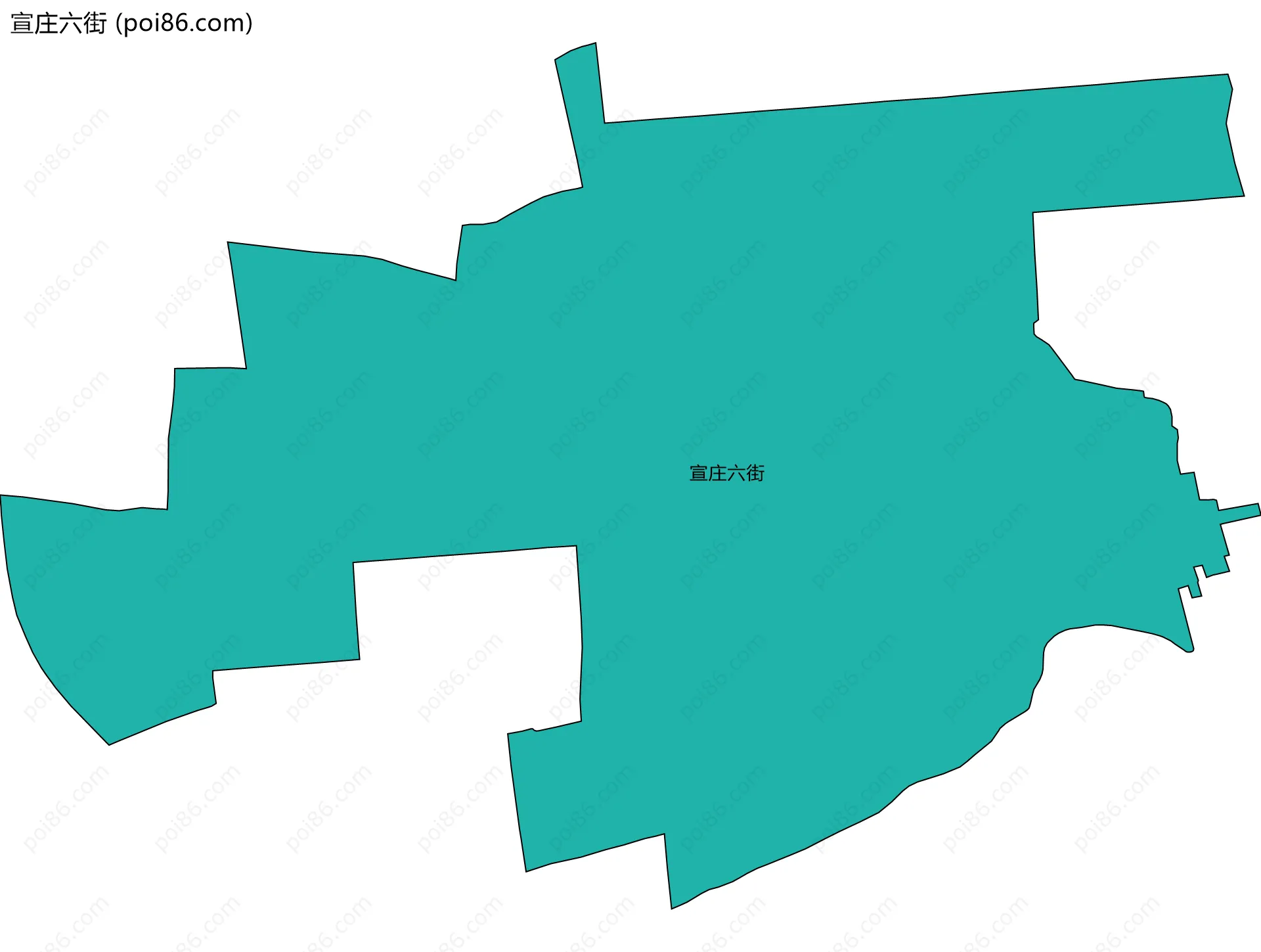 宣庄六街边界地图