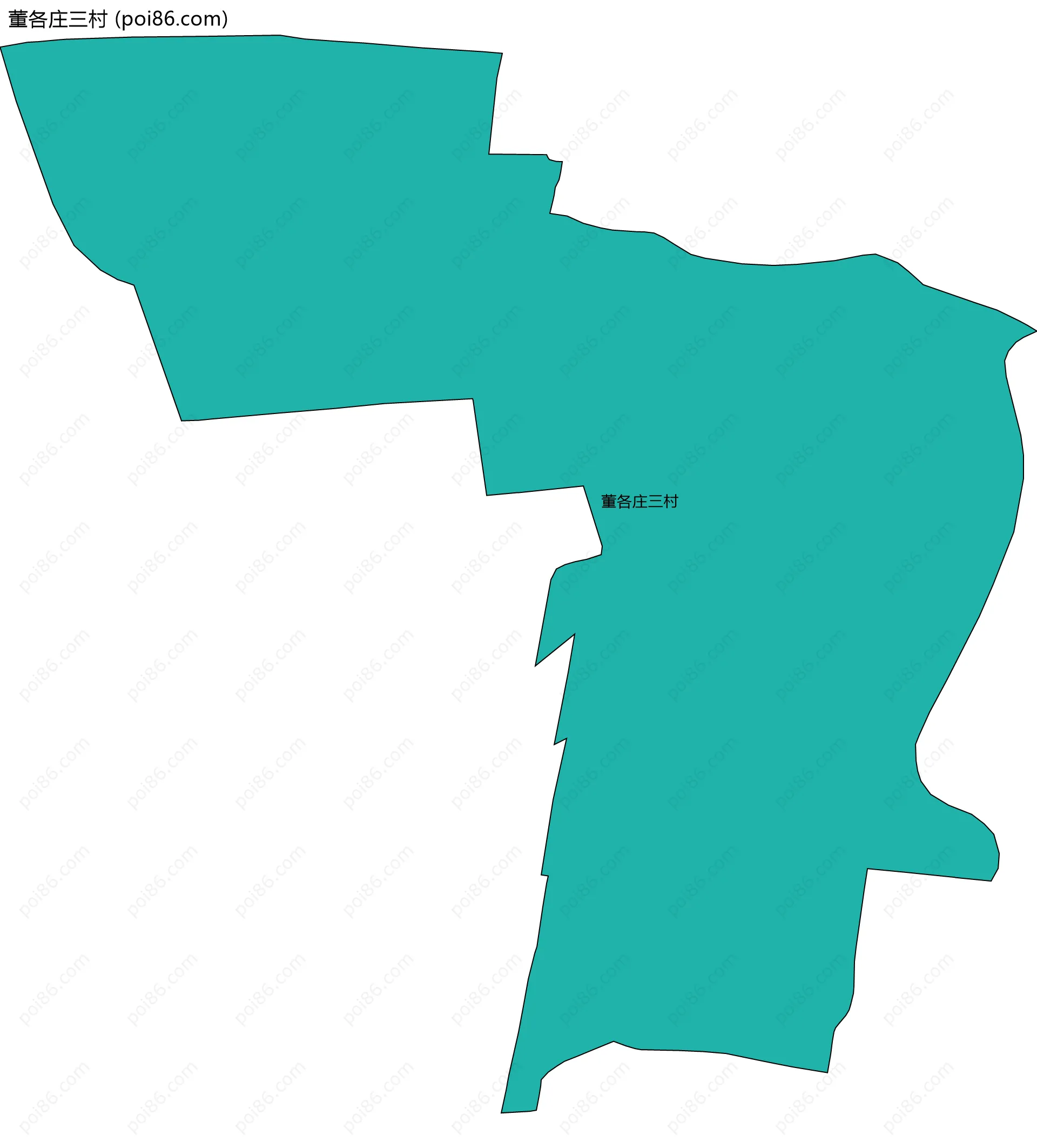 董各庄三村边界地图