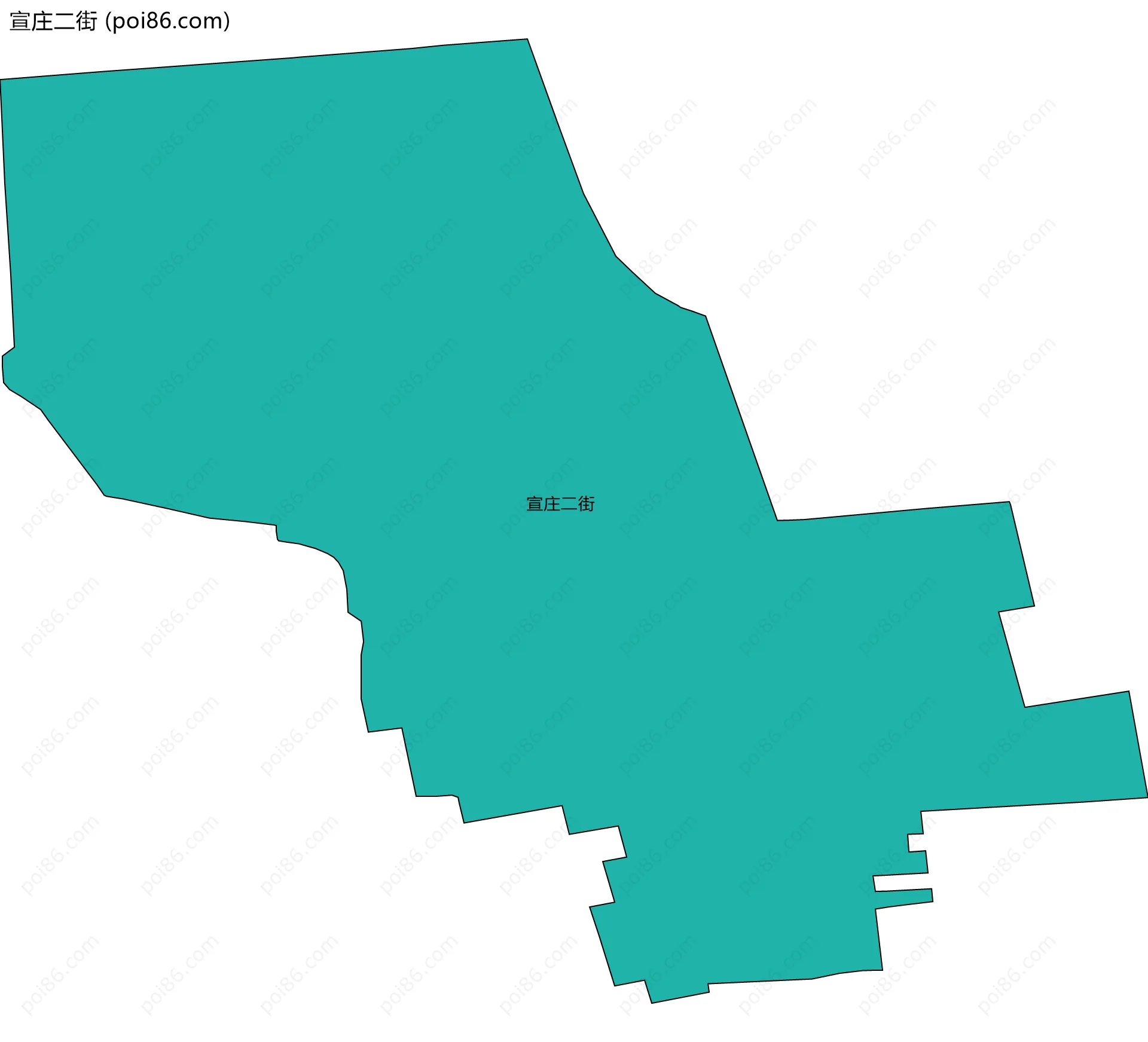 宣庄二街边界地图