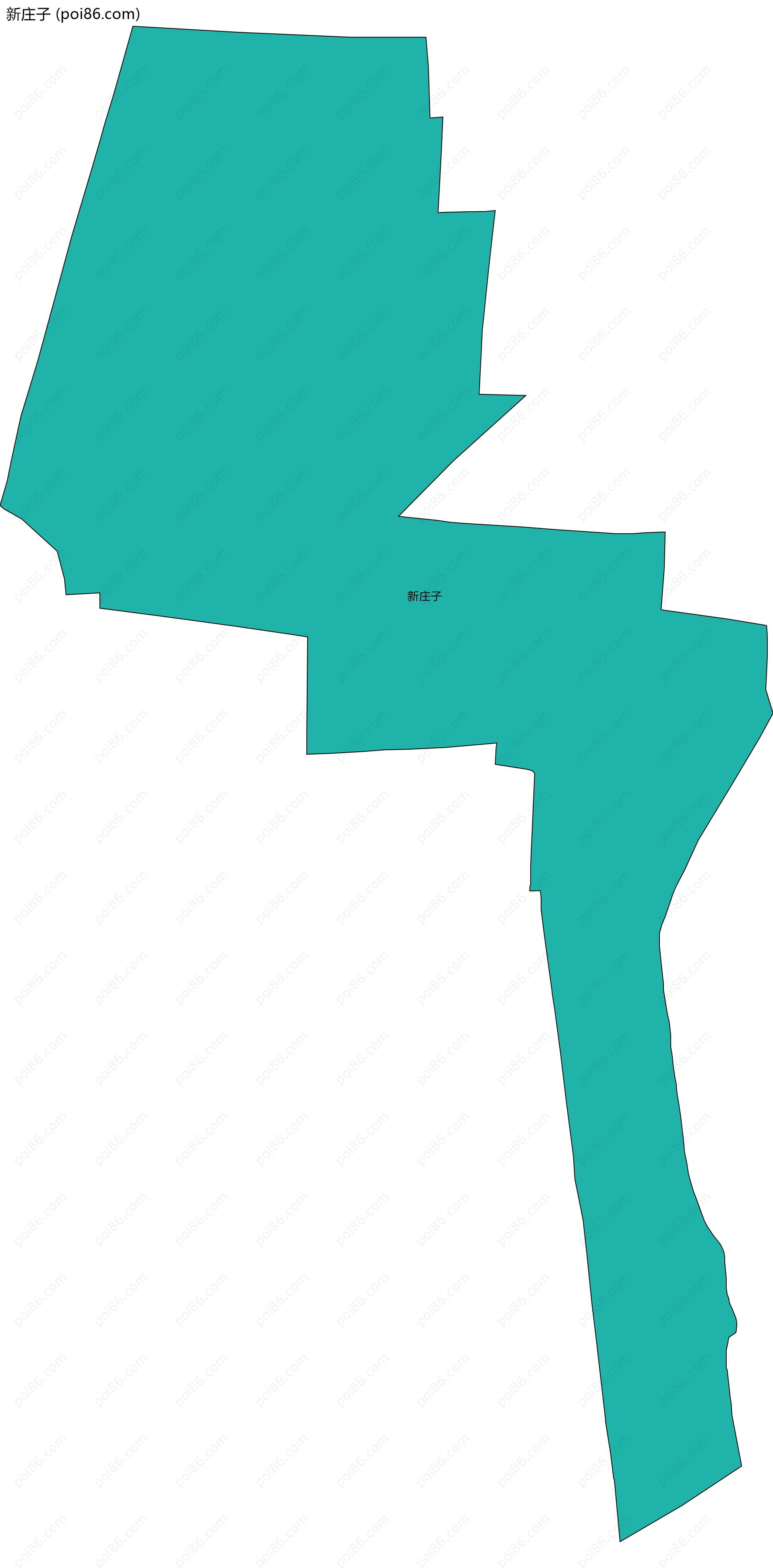 新庄子边界地图