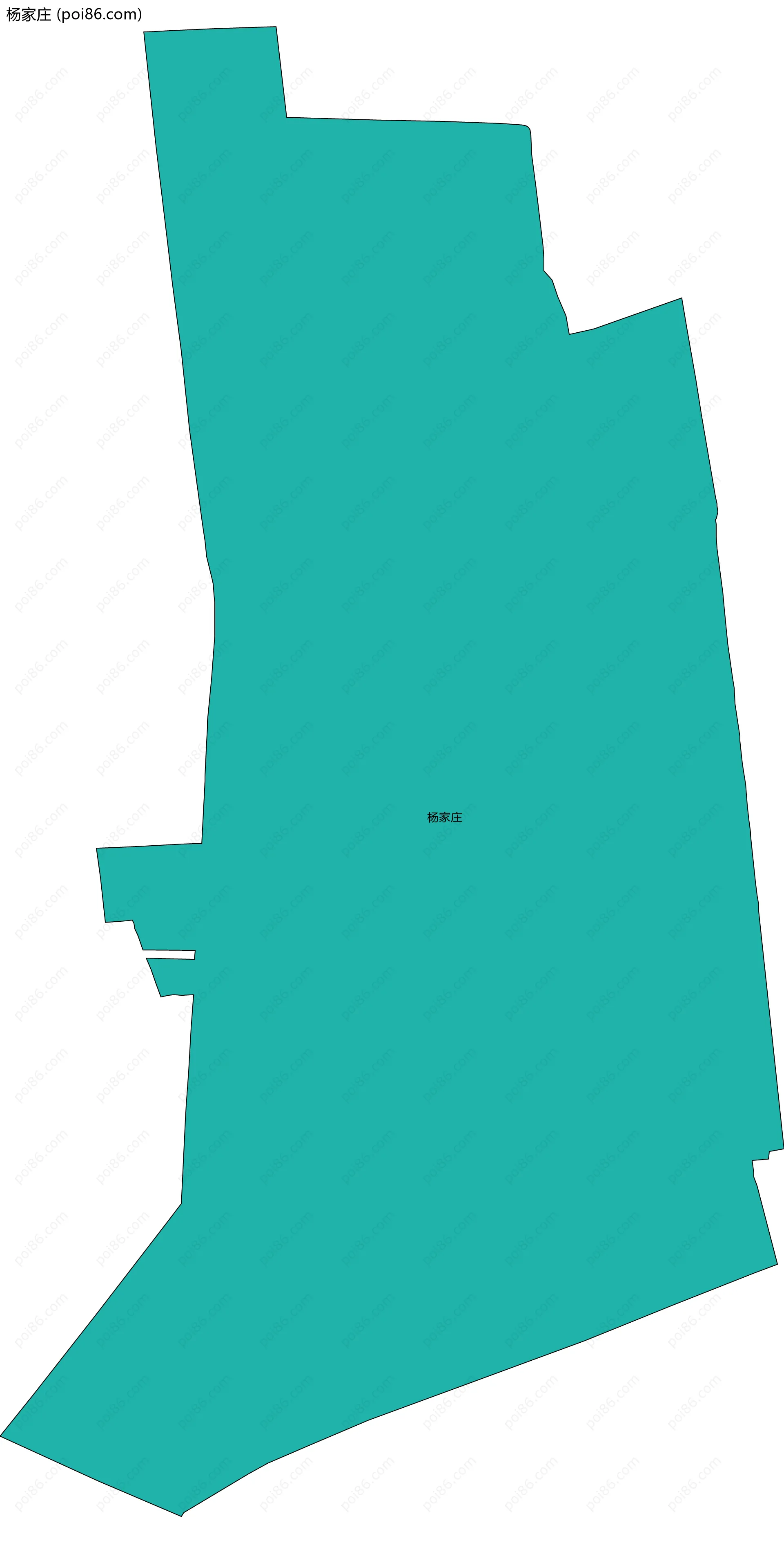 杨家庄边界地图