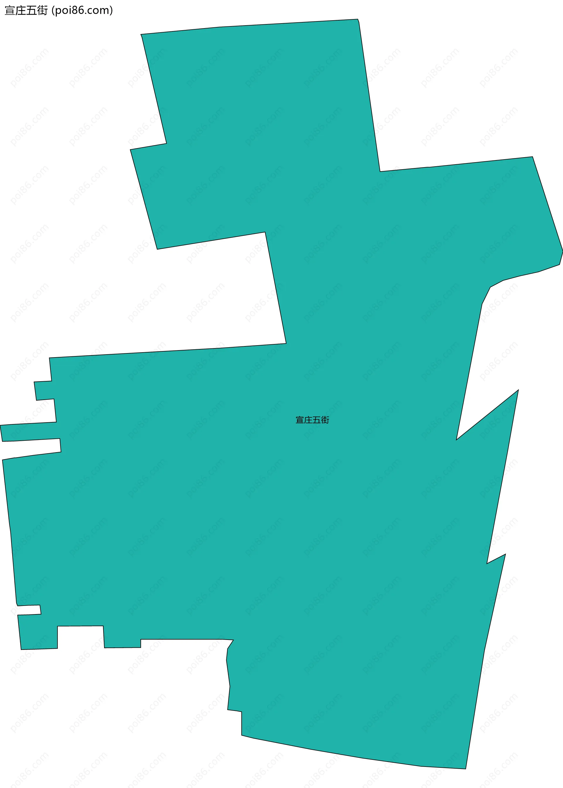 宣庄五街边界地图