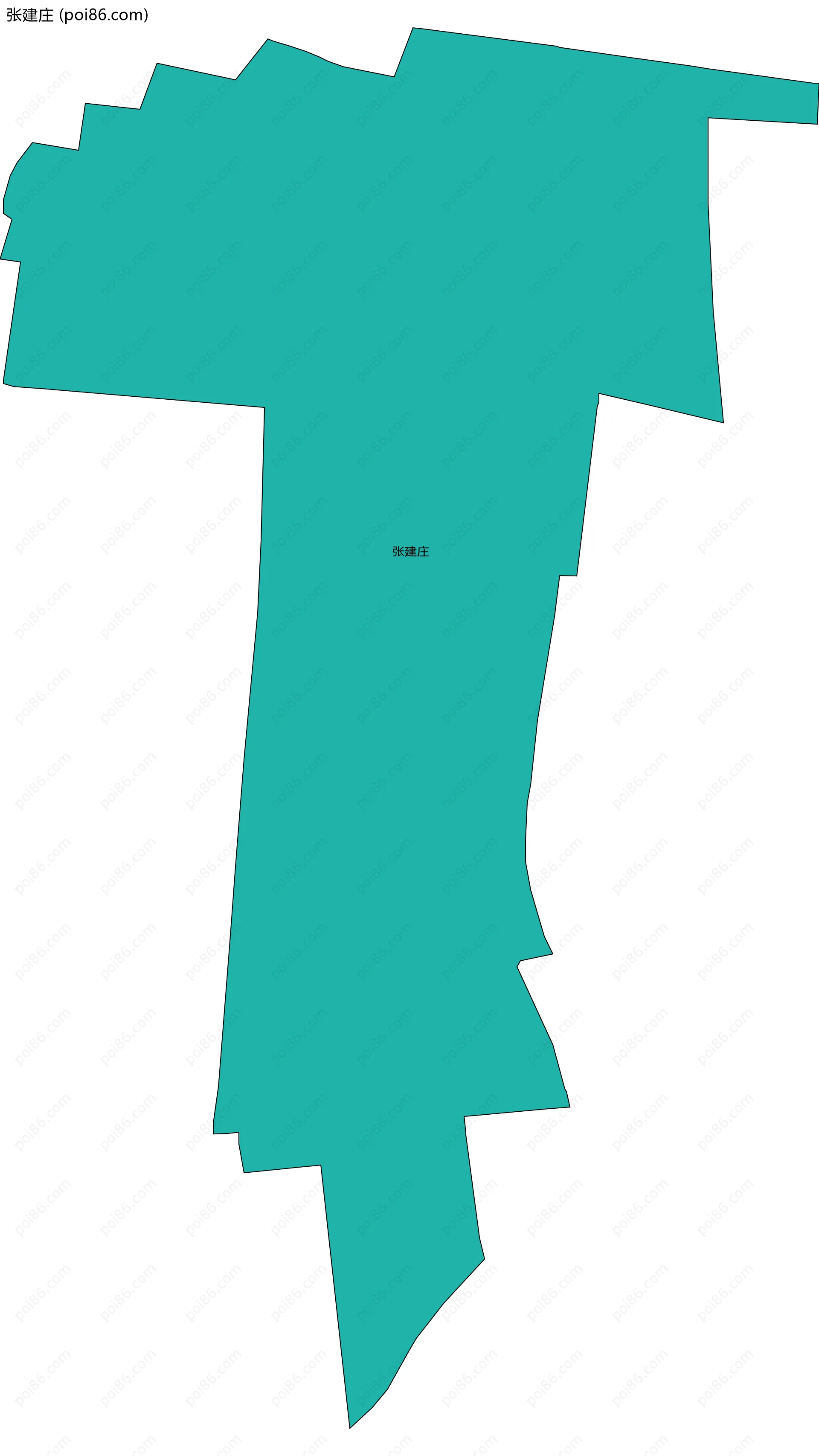 张建庄边界地图