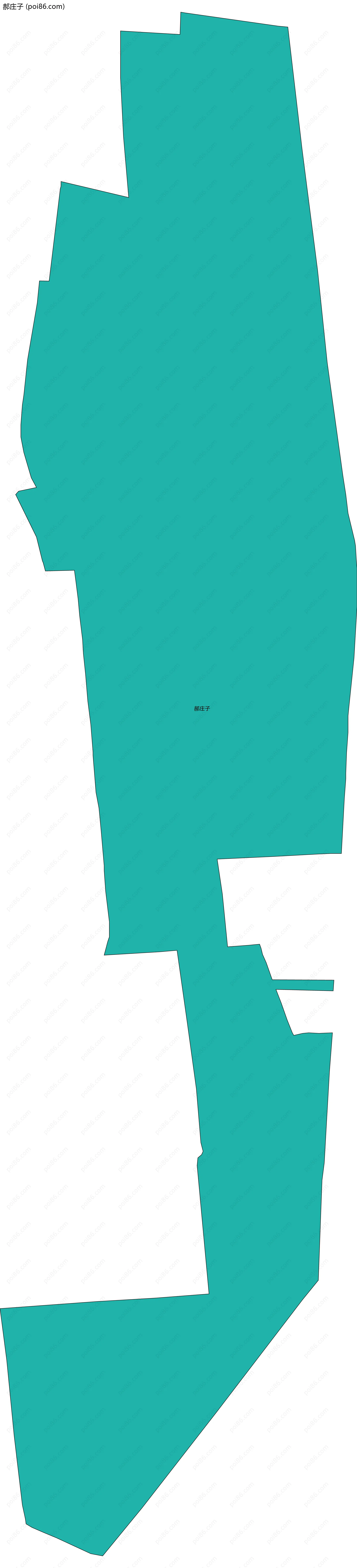 郝庄子边界地图